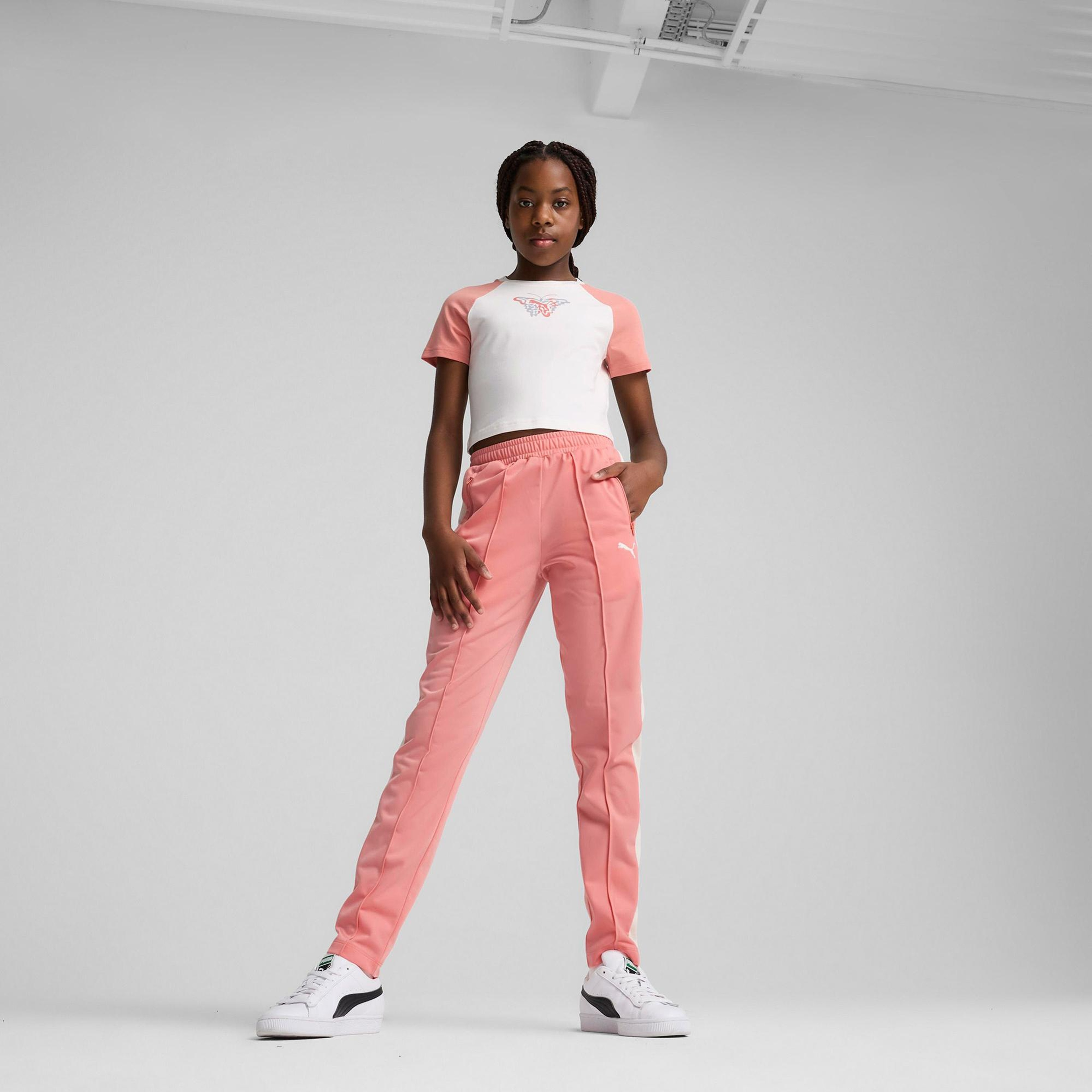 Puma Butterfly Vibe Baby Çocuk Beyaz T-Shirt