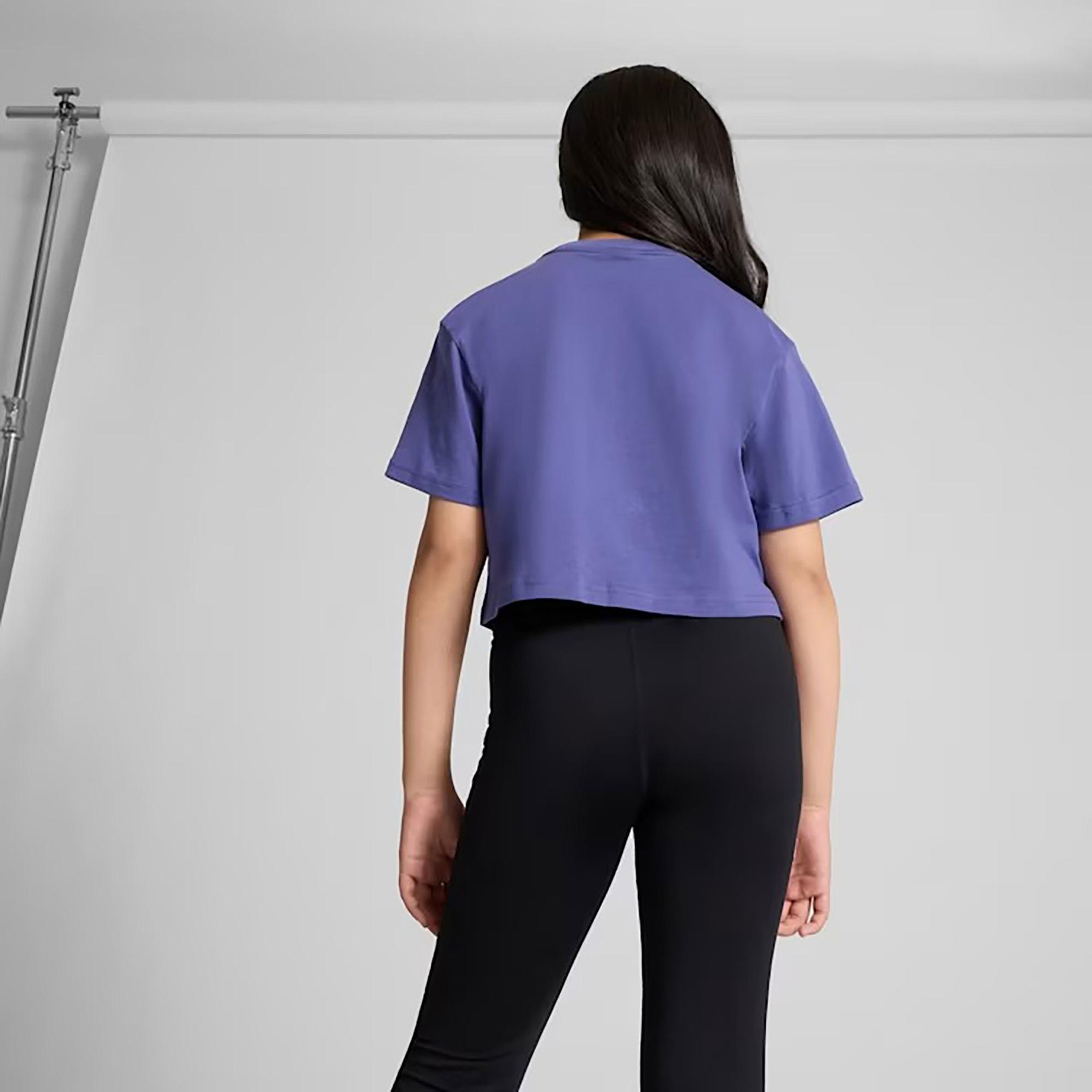 Puma Graphics Length Çocuk Mavi T-Shirt