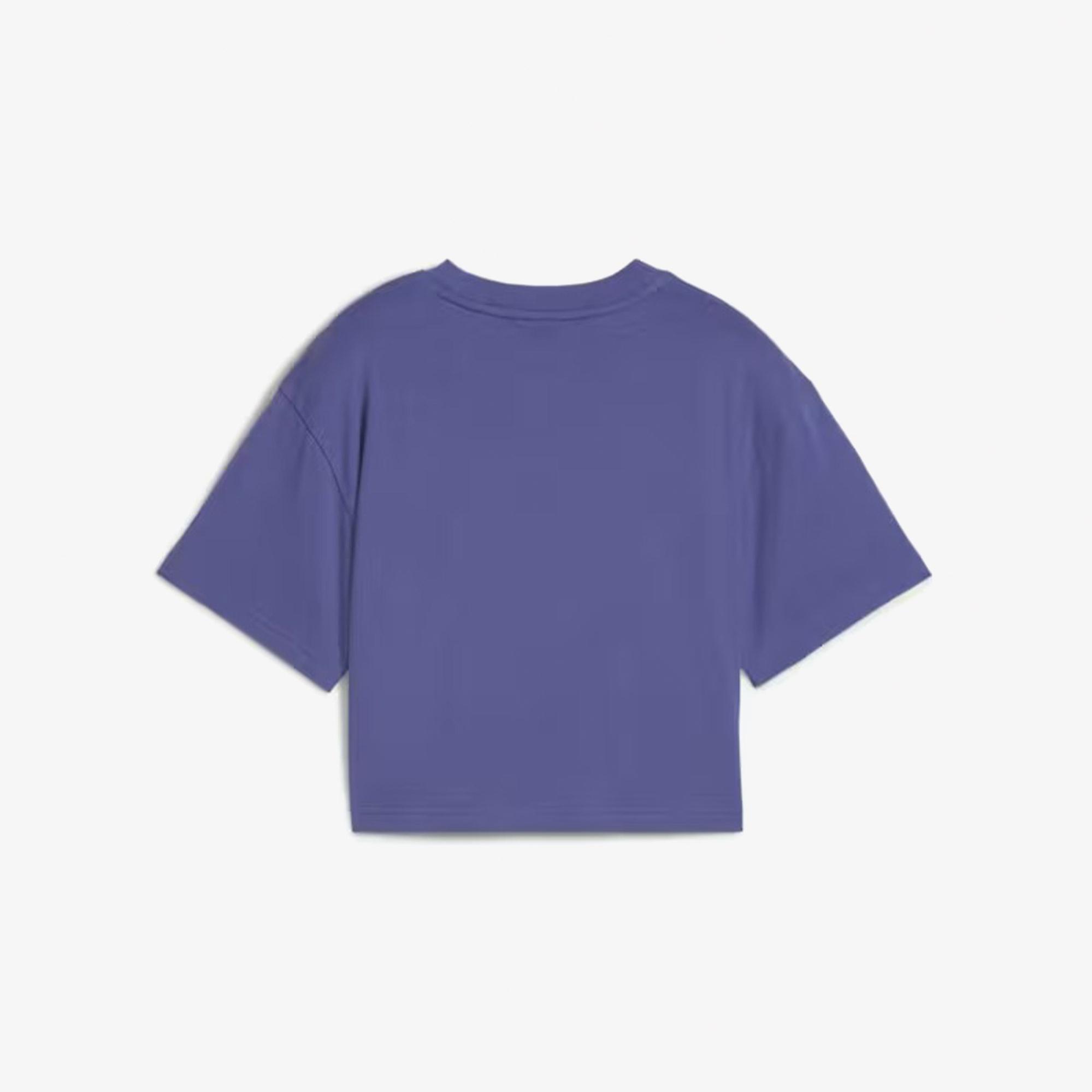 Puma Graphics Length Çocuk Mavi T-Shirt