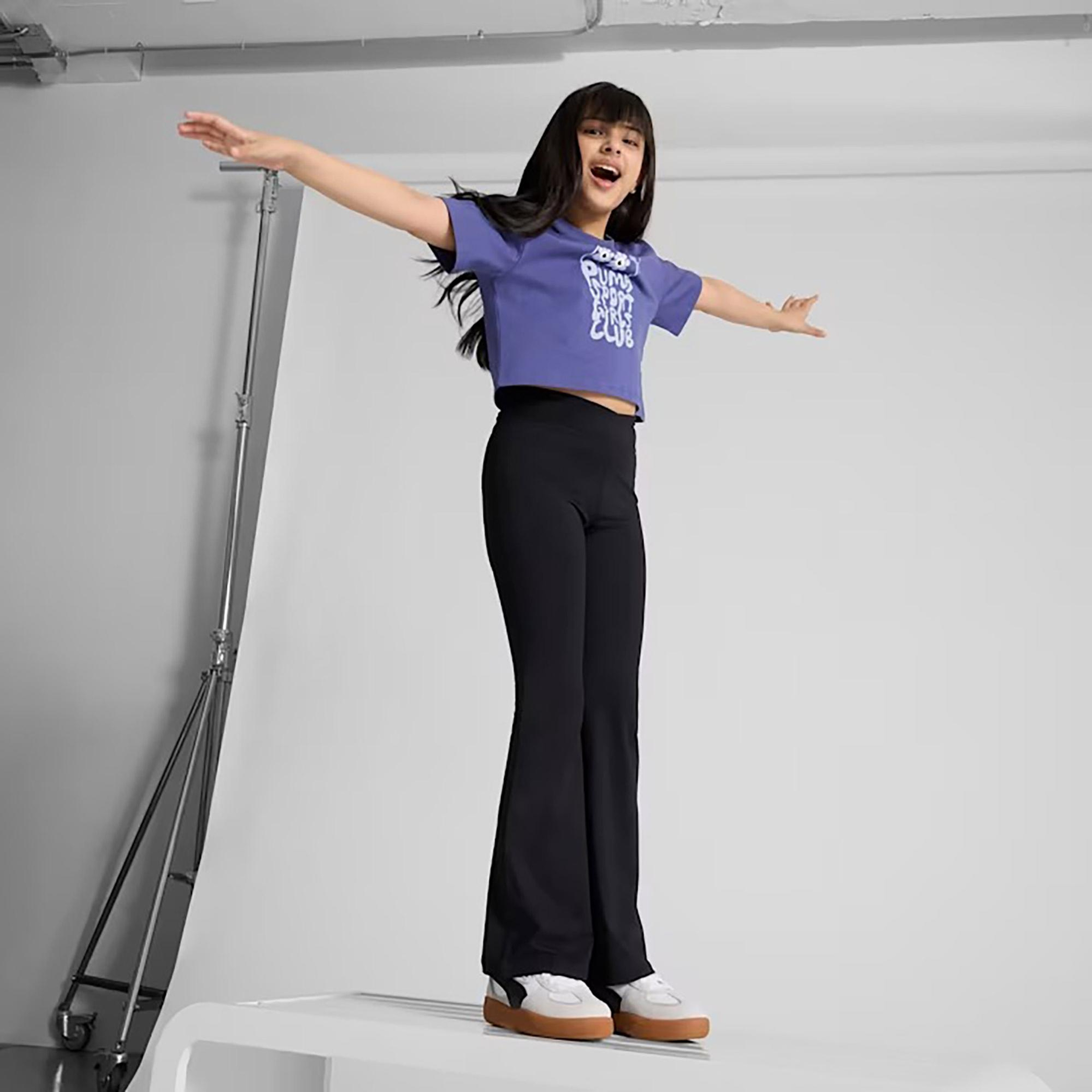 Puma Graphics Length Çocuk Mavi T-Shirt