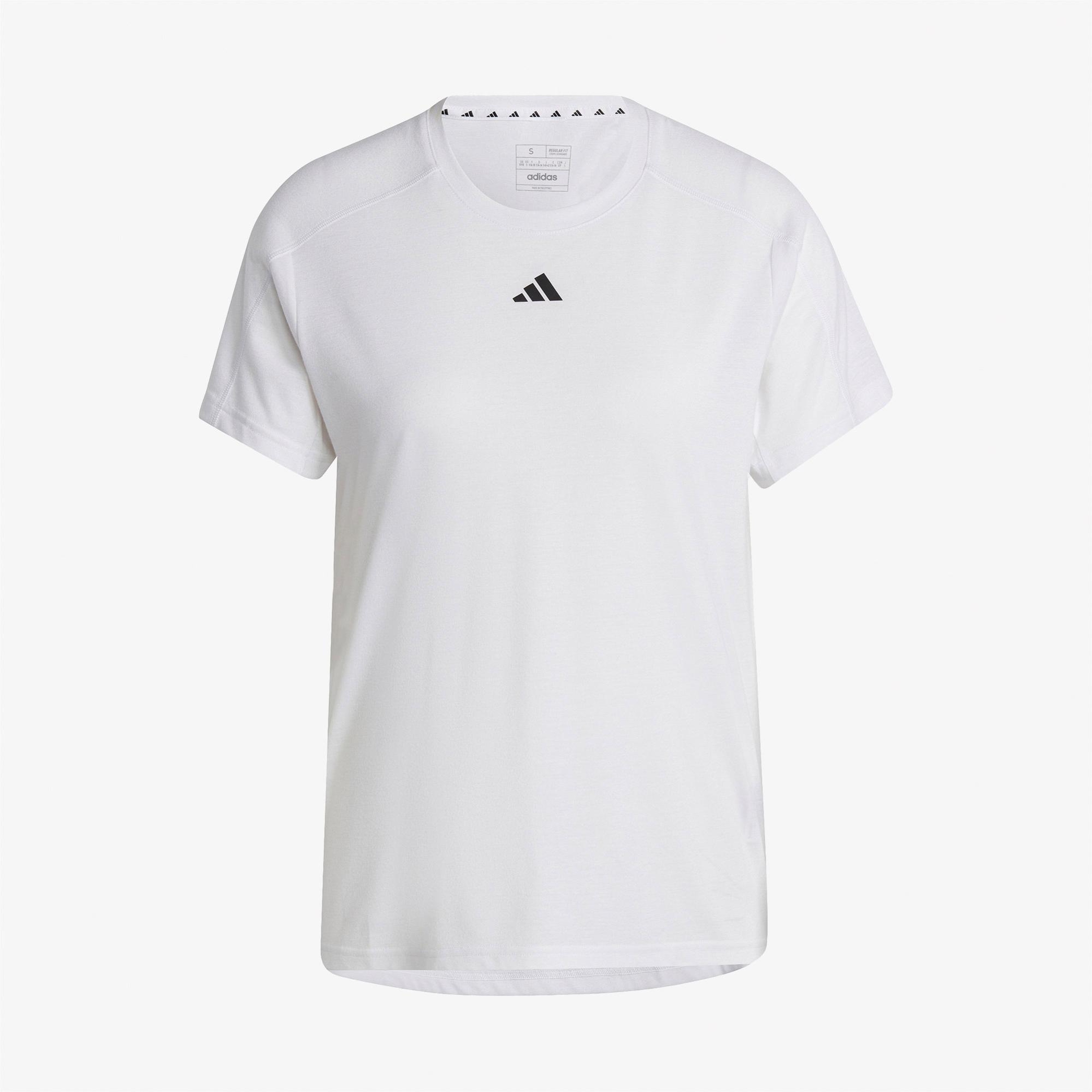 adidas Aeroready Train Essentials Minimal Crewneck Kadın Beyaz Antrenman T-Shirt