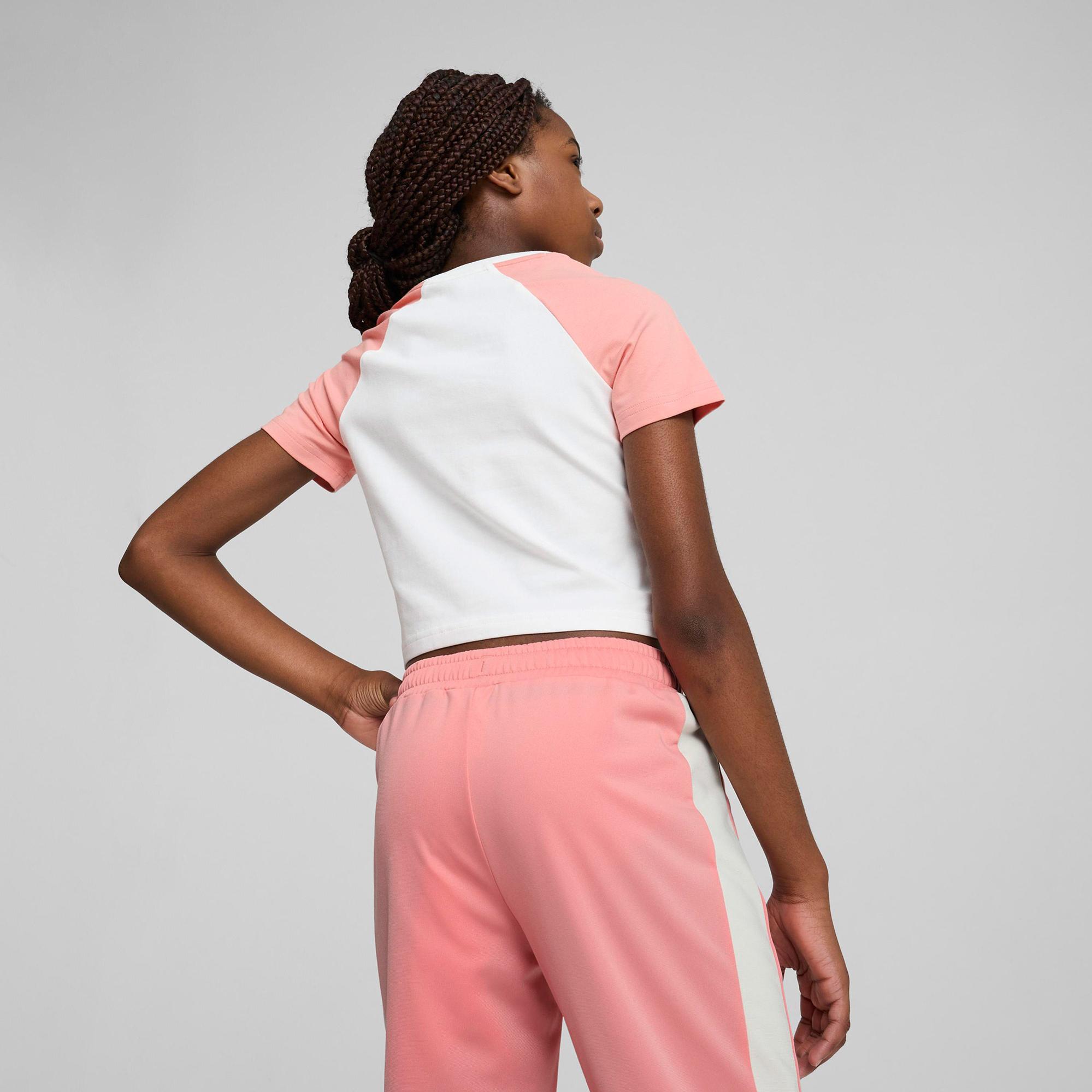 Puma Butterfly Vibe Baby Çocuk Beyaz T-Shirt