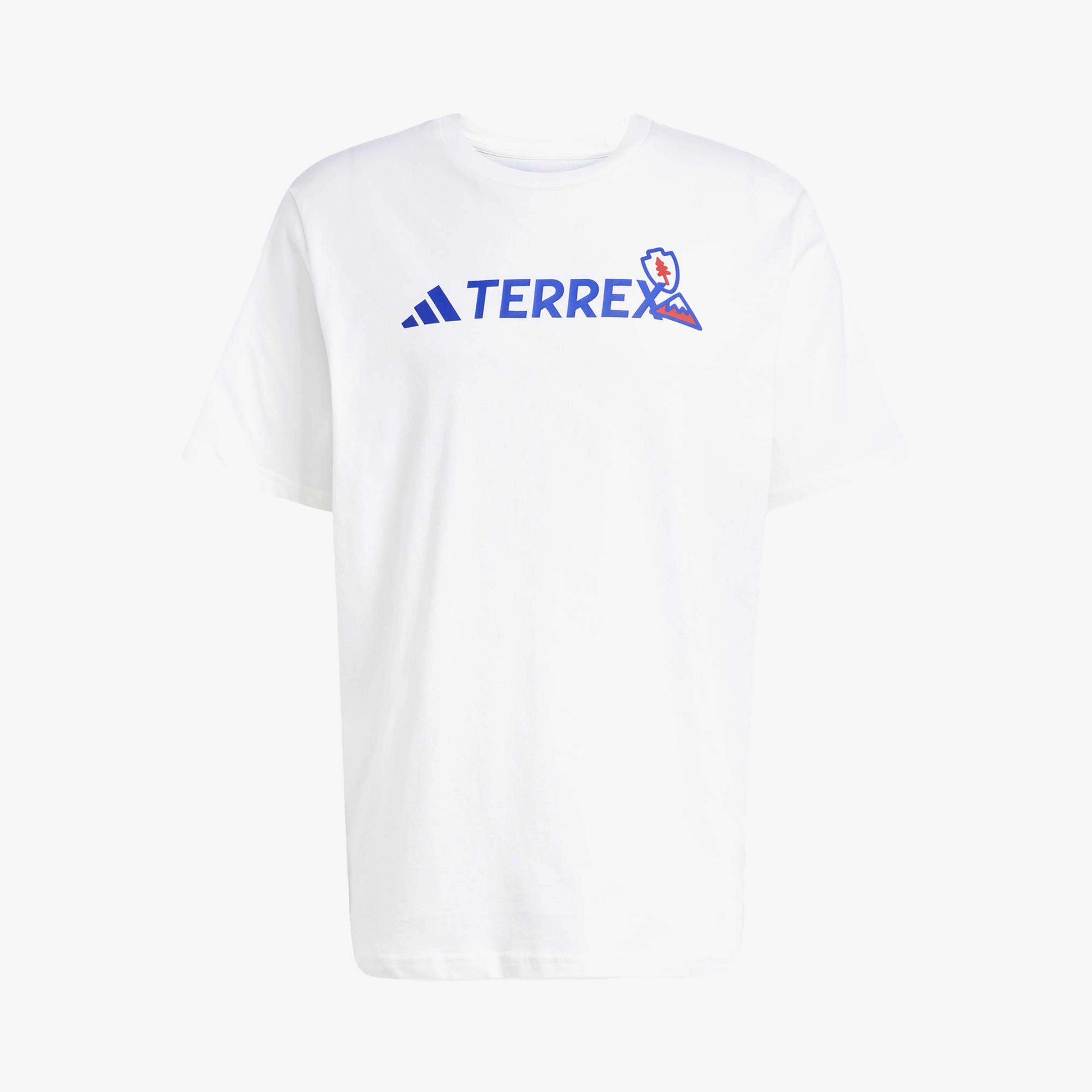 adidas Terrex Graphic Erkek Beyaz T-Shirt