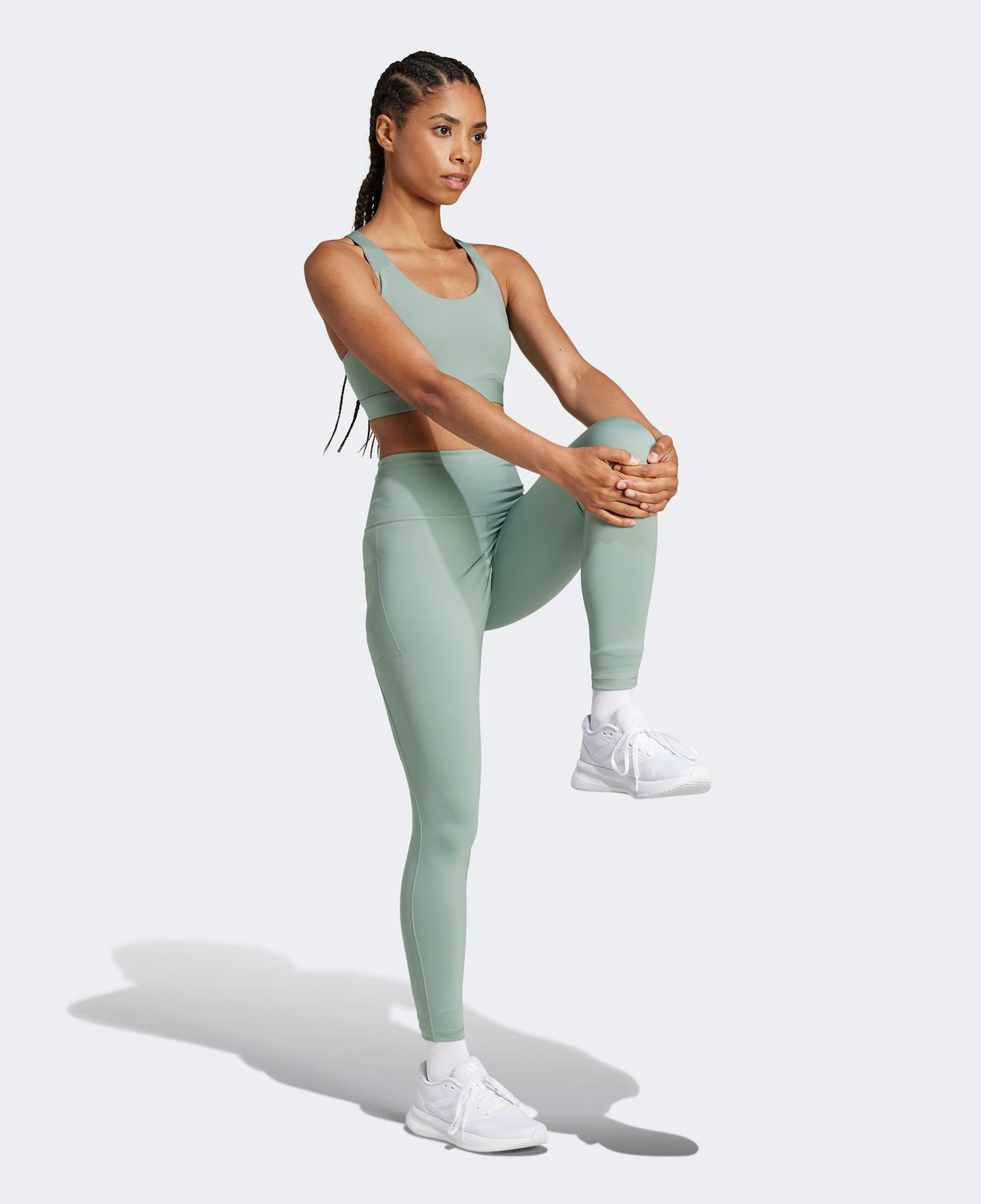 adidas Ultimate7/8 Kadın Yeşil Koşu Taytı