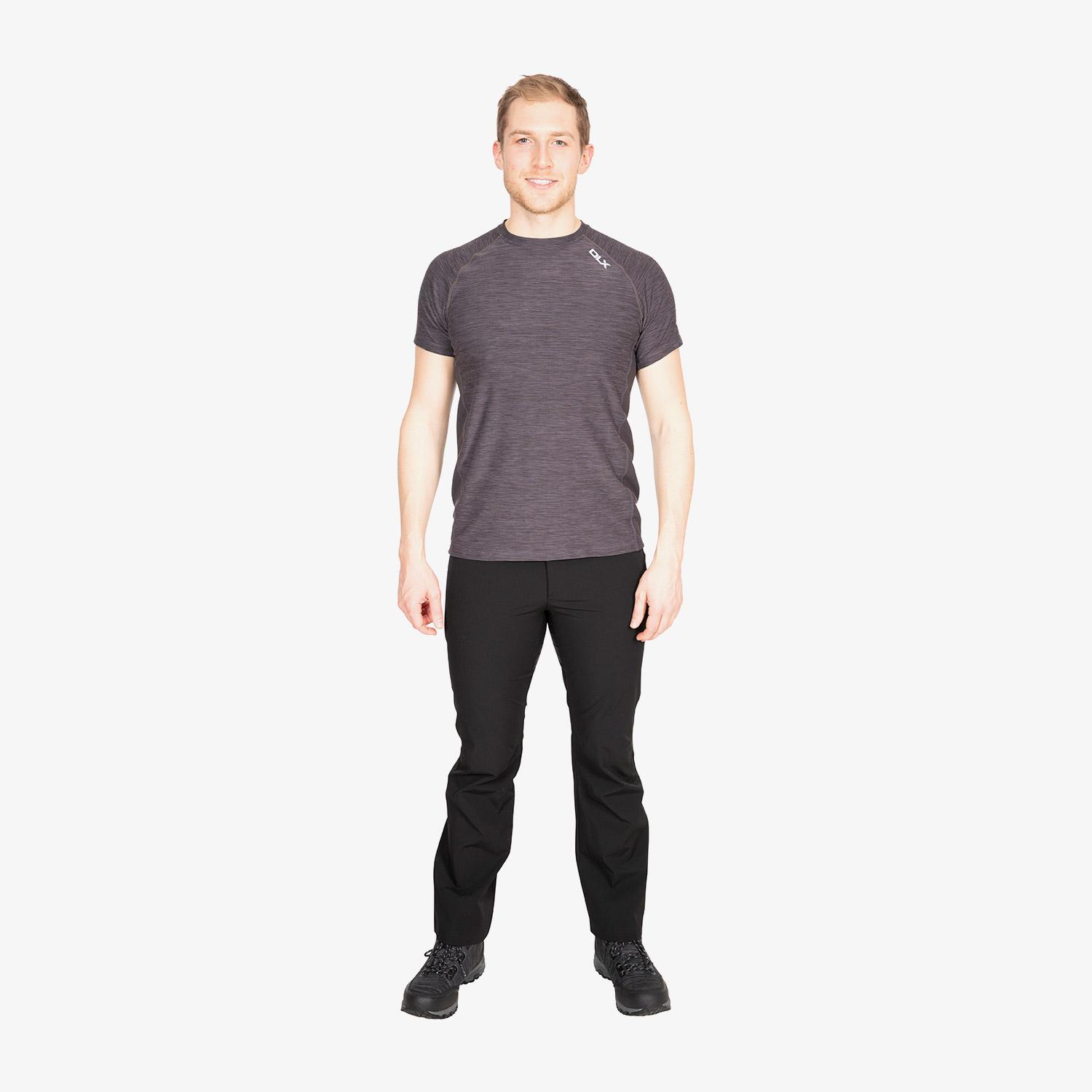 Trespass Cooper Dlx Active Erkek Gri Antrenman T-Shirt