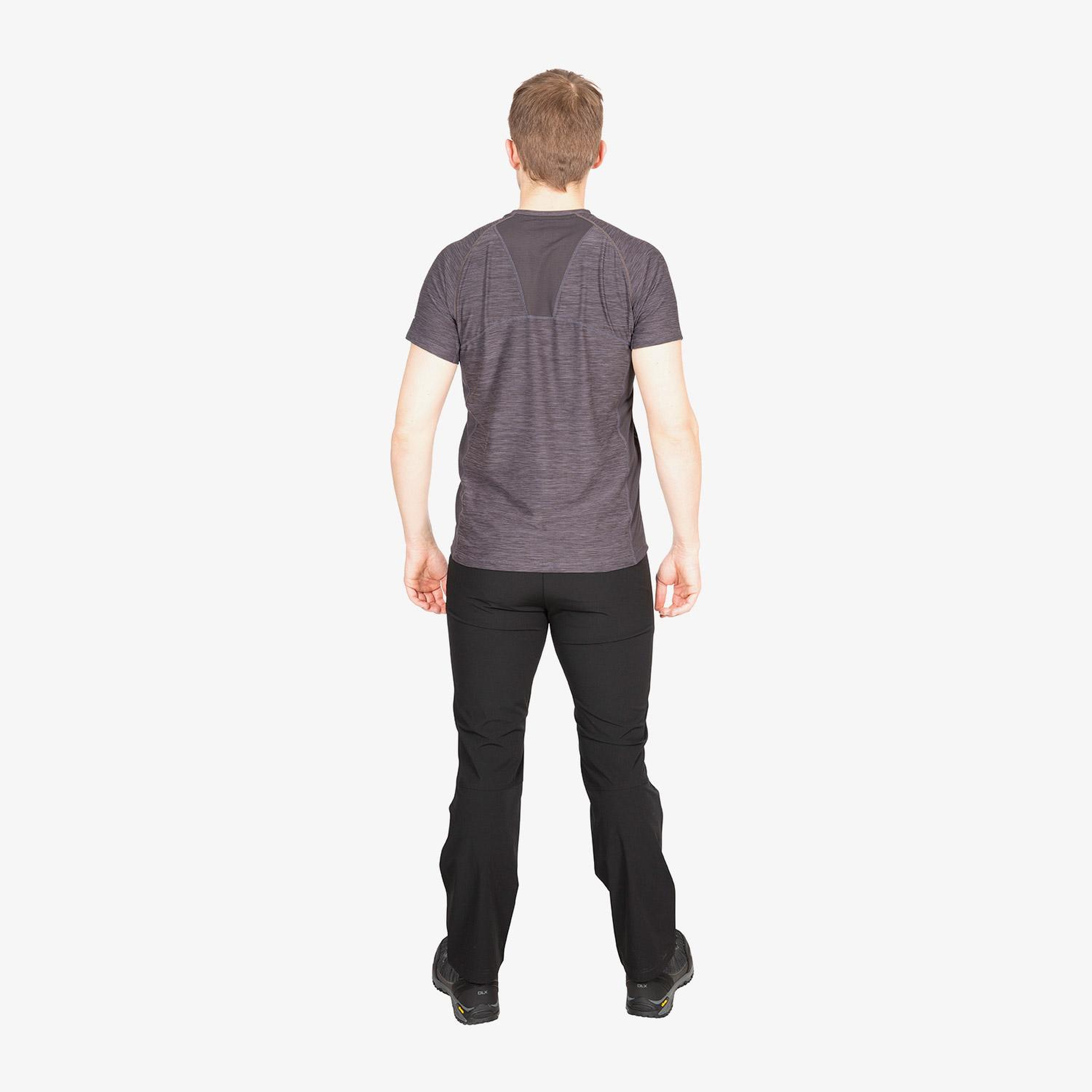 Trespass Cooper Dlx Active Erkek Gri Antrenman T-Shirt