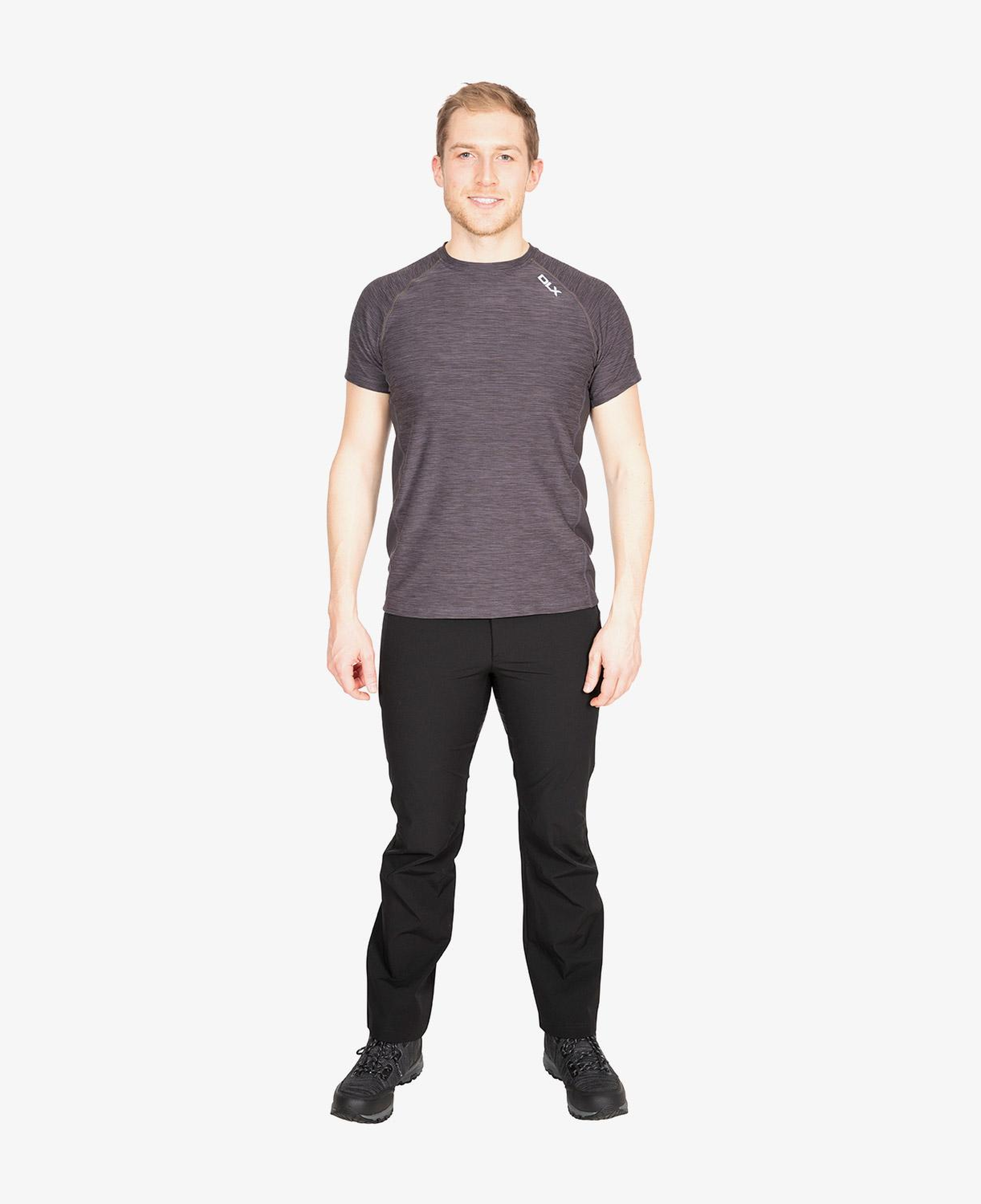 Trespass Cooper Dlx Active Erkek Gri Antrenman T-Shirt