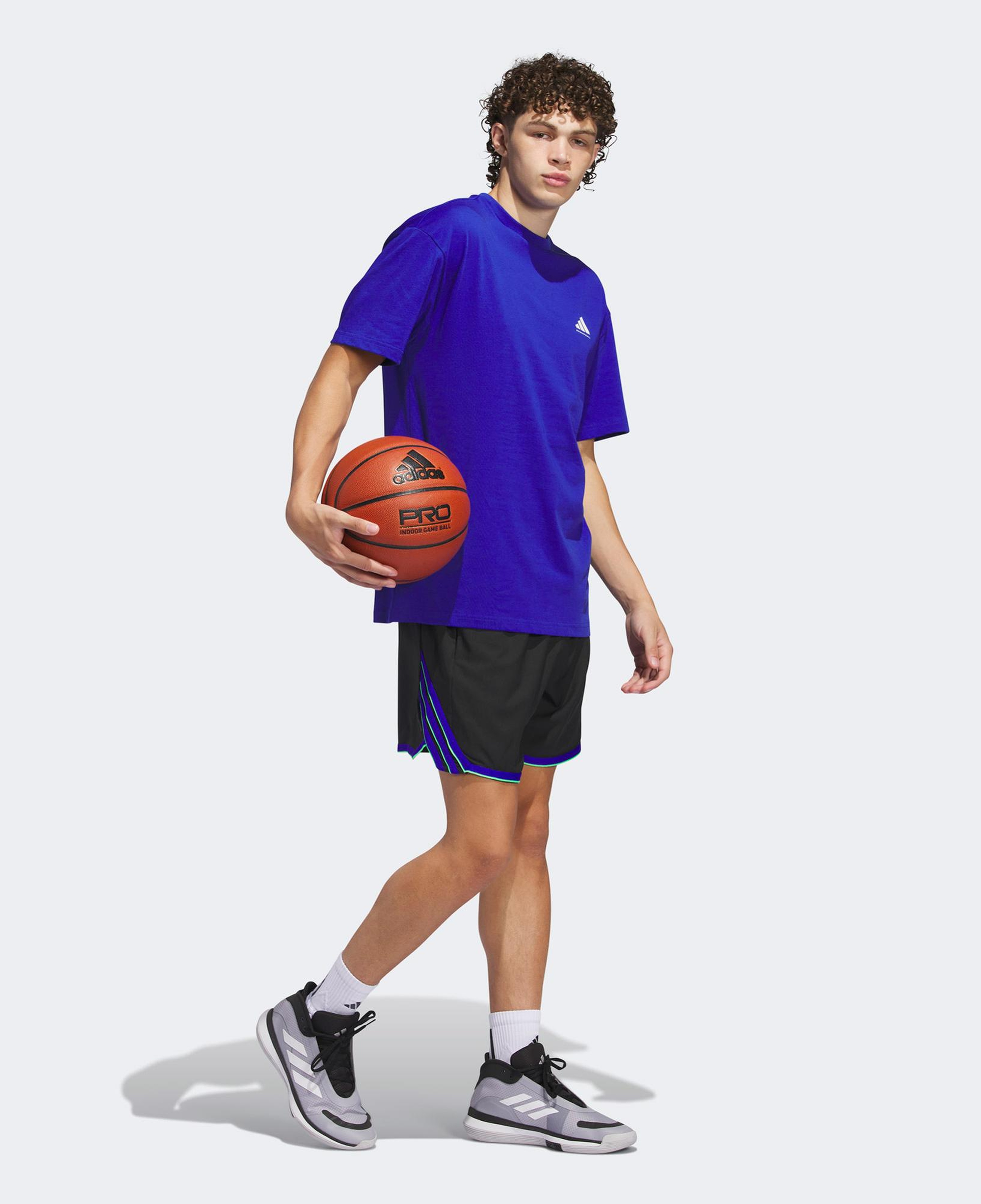 adidas Select Erkek Mavi Basketbol T-Shirt