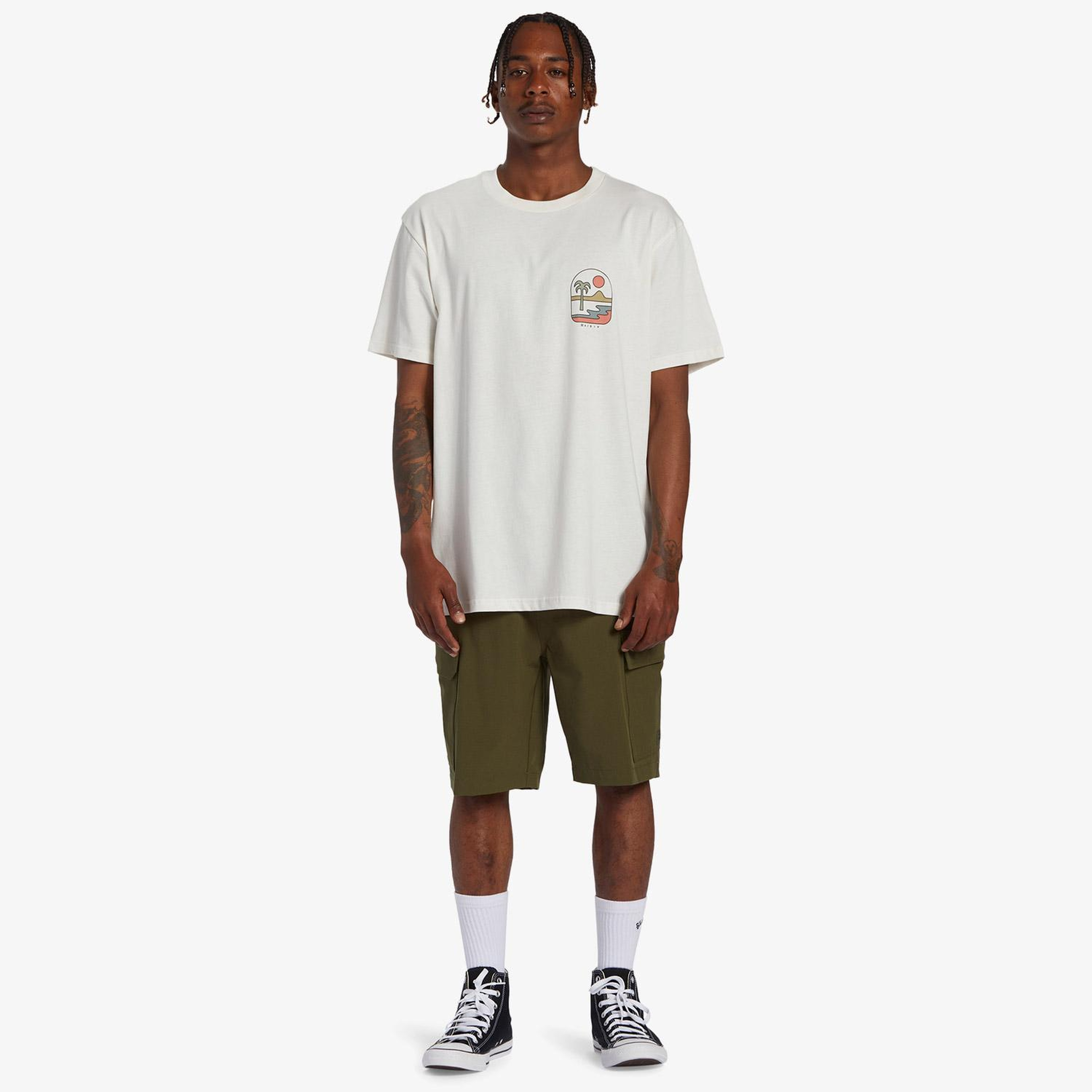 Billabong Sands Erkek Beyaz Günlük T-Shirt