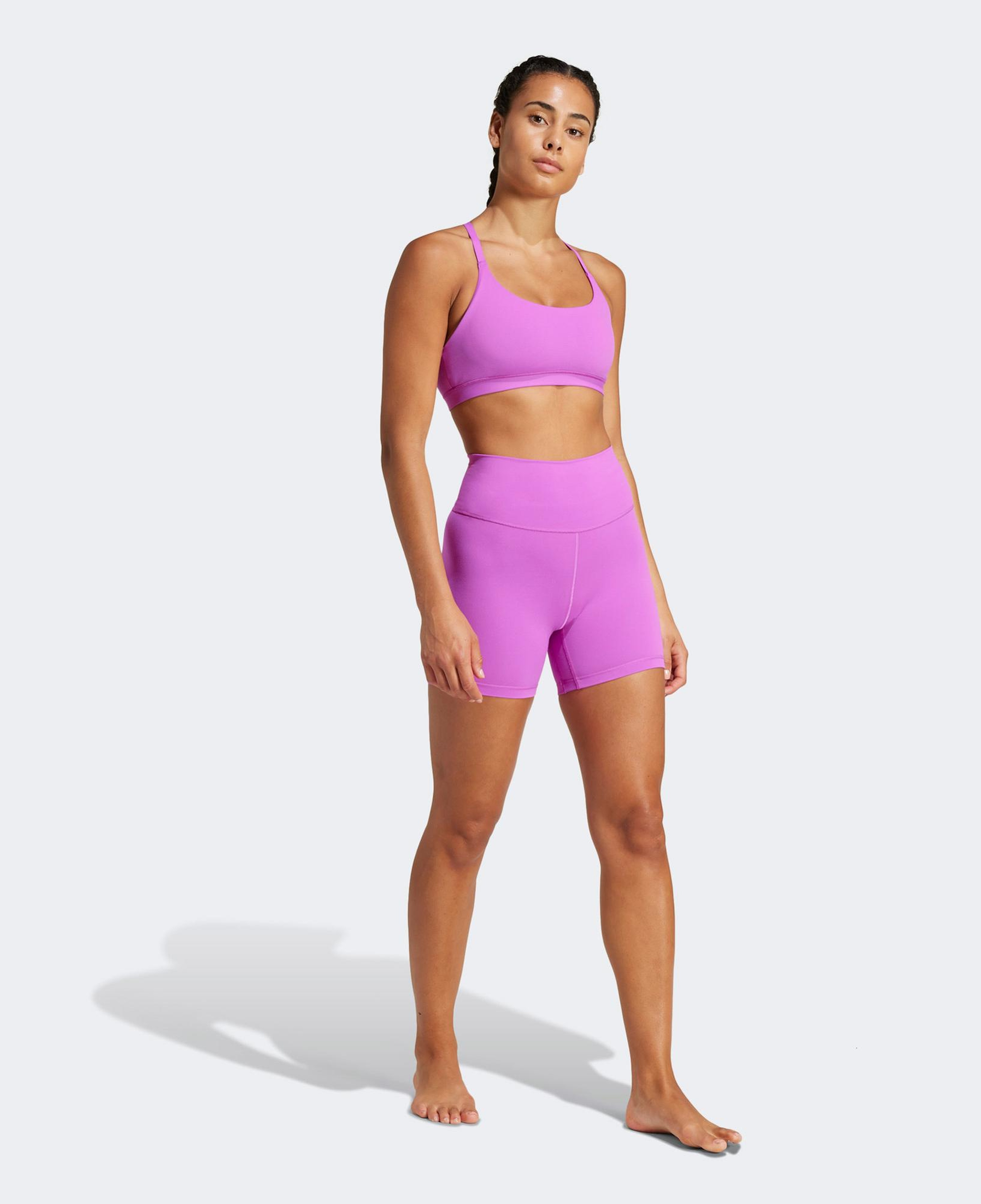 adidas All Me 5 Inch Kadın Mor Koşu Taytı