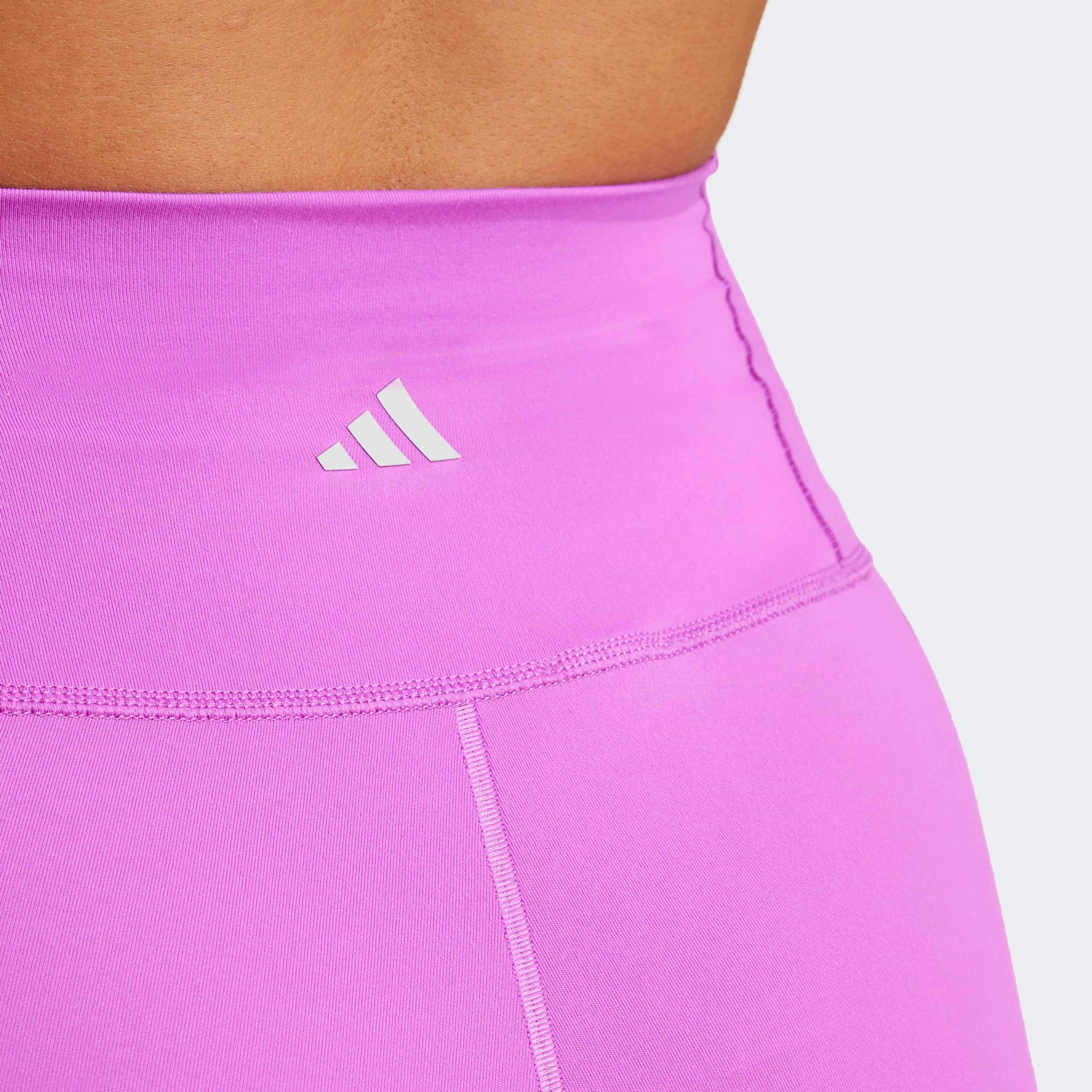 adidas All Me 5 Inch Kadın Mor Koşu Taytı