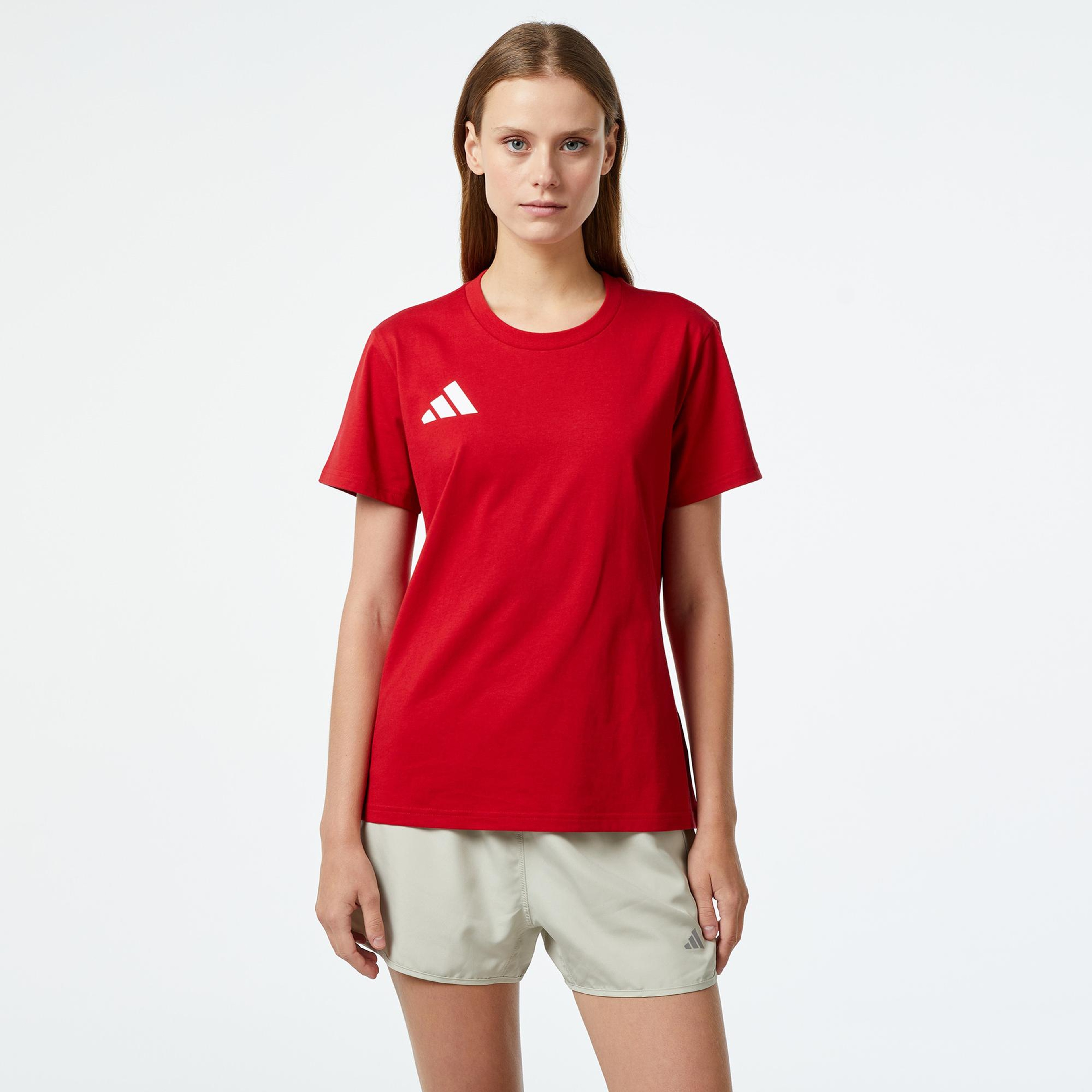 adidas Team Türkiye Kadın Kırmızı Günlük T-Shirt