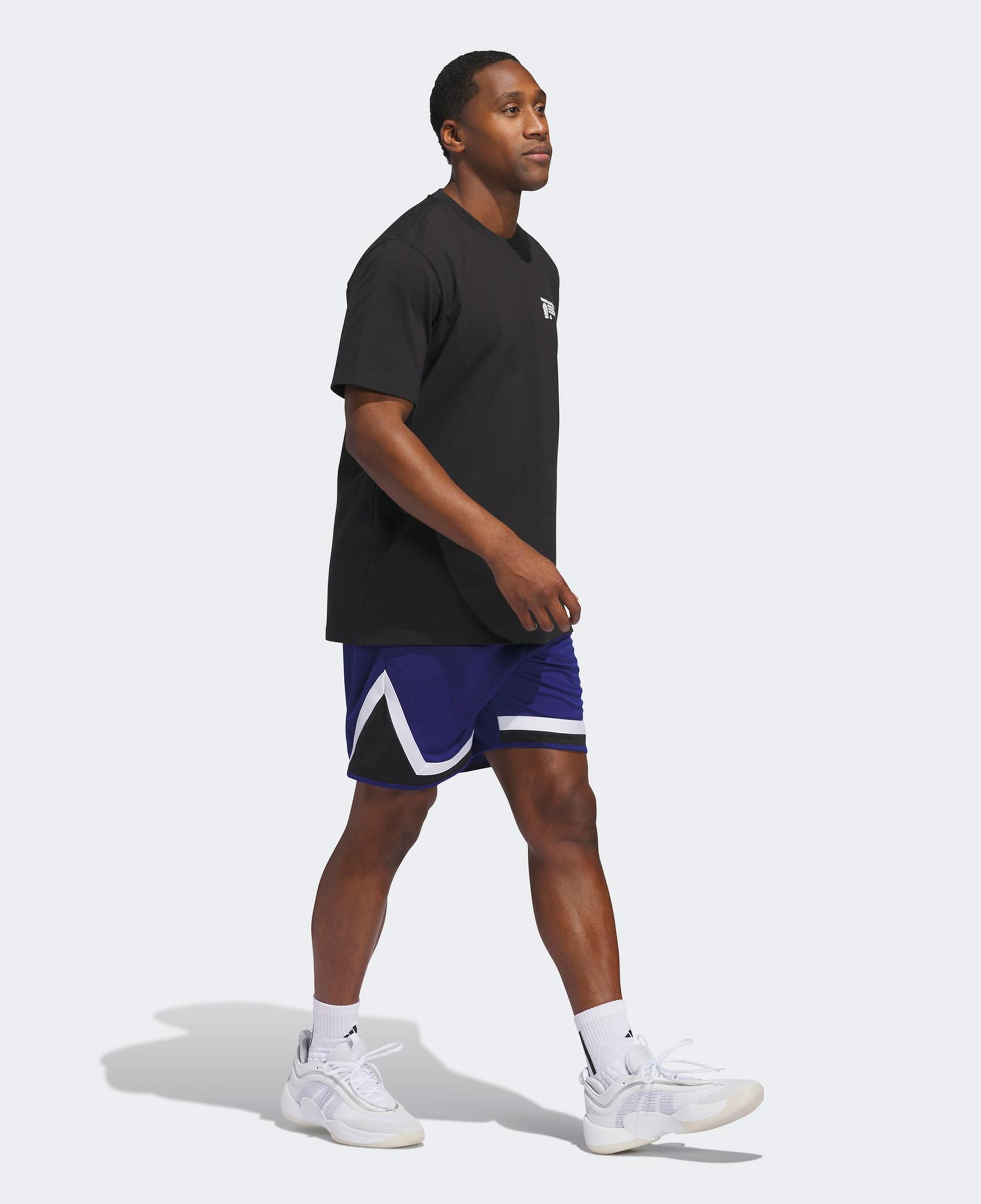 adidas Worldwide Hoops Graphic Erkek Siyah Basketbol T-Shirt