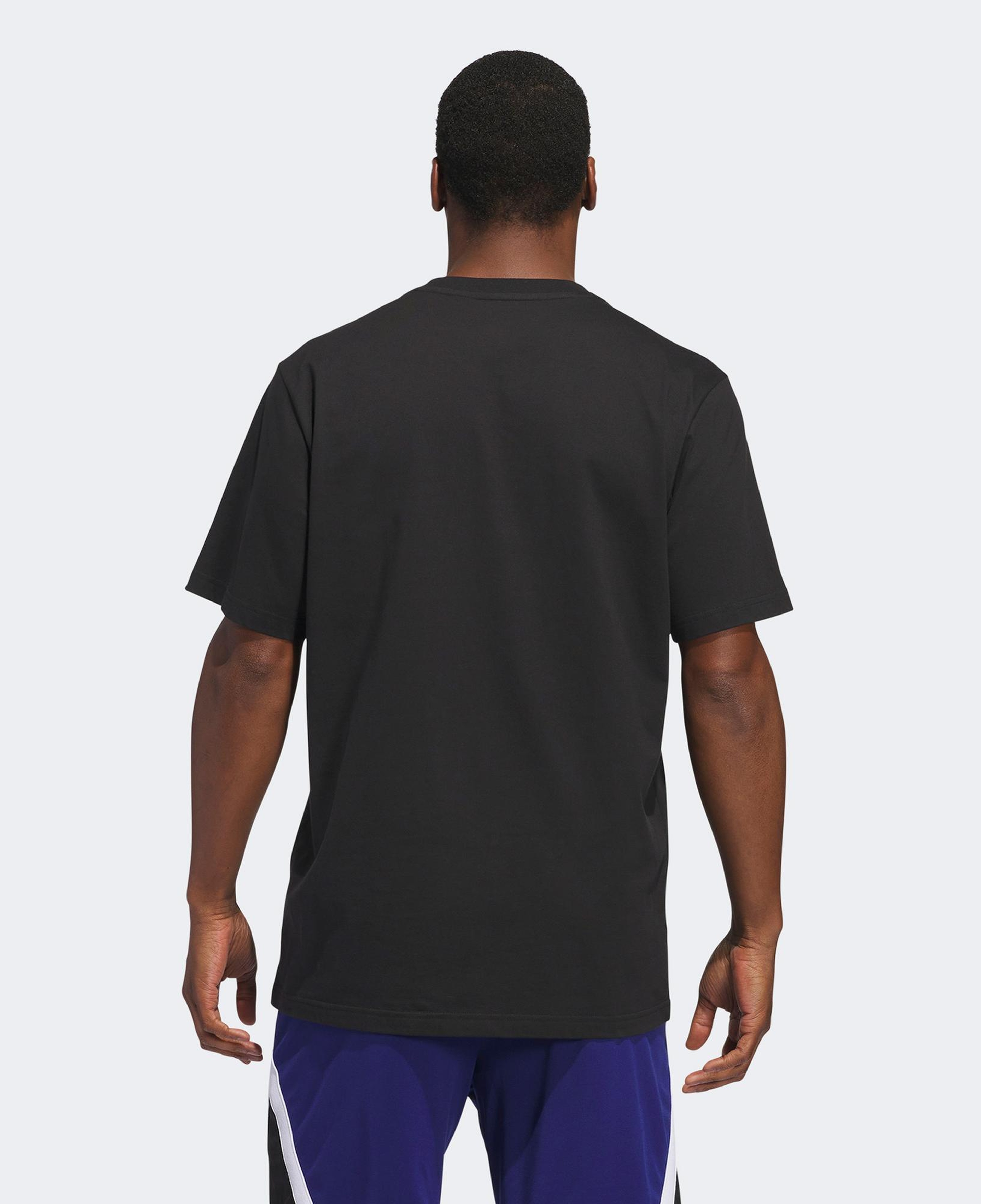 adidas Worldwide Hoops Graphic Erkek Siyah Basketbol T-Shirt