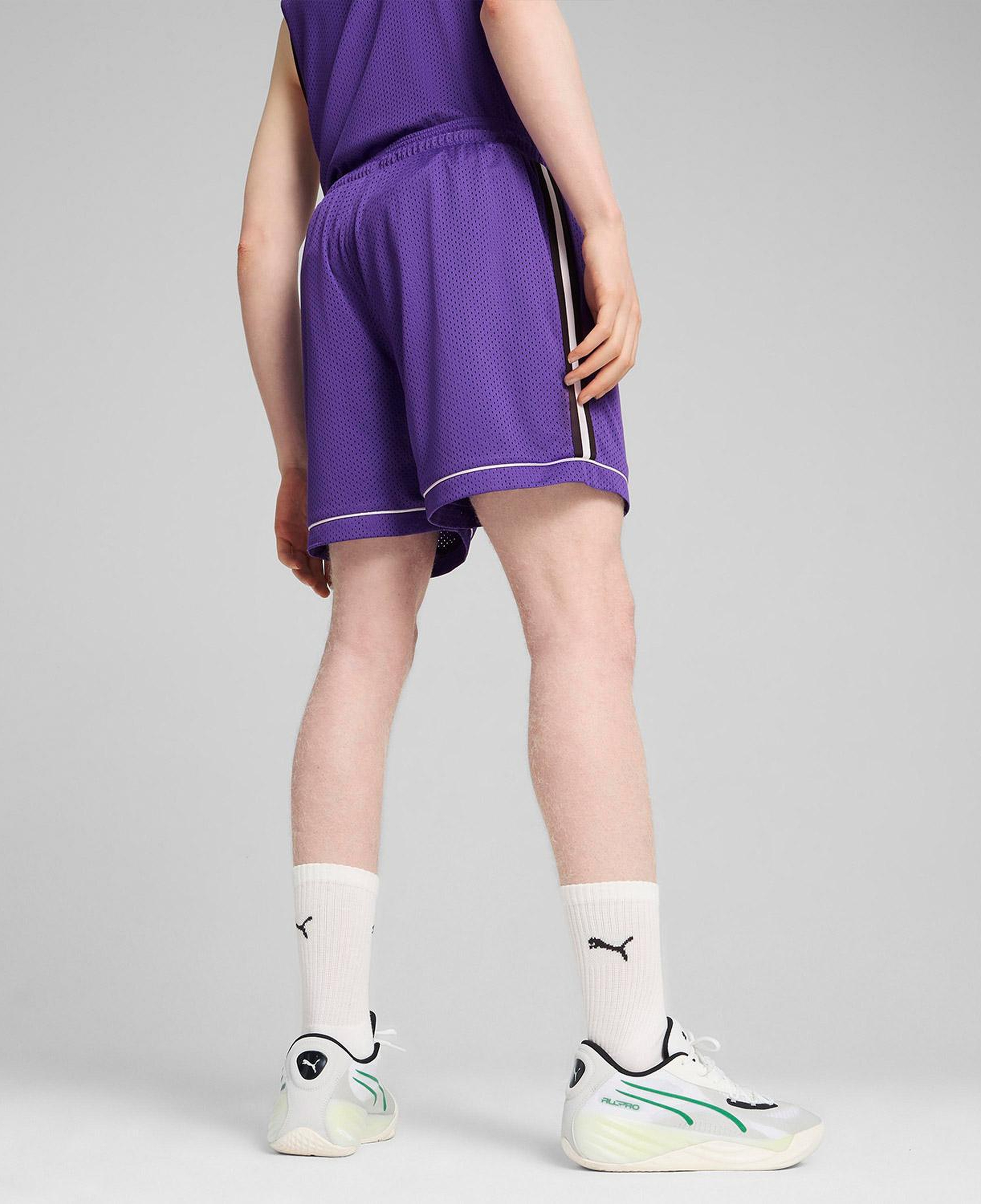 Puma Classics Erkek Mor Basketbol Şortu