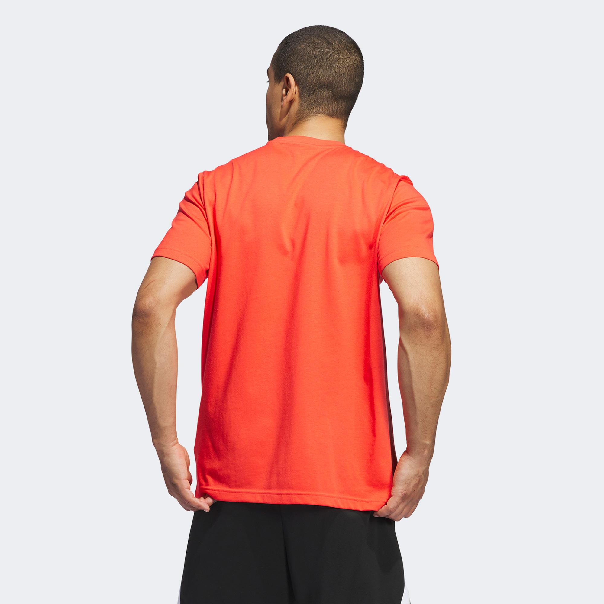 adidas WWH Logo Erkek Kırmızı Günlük T-Shirt