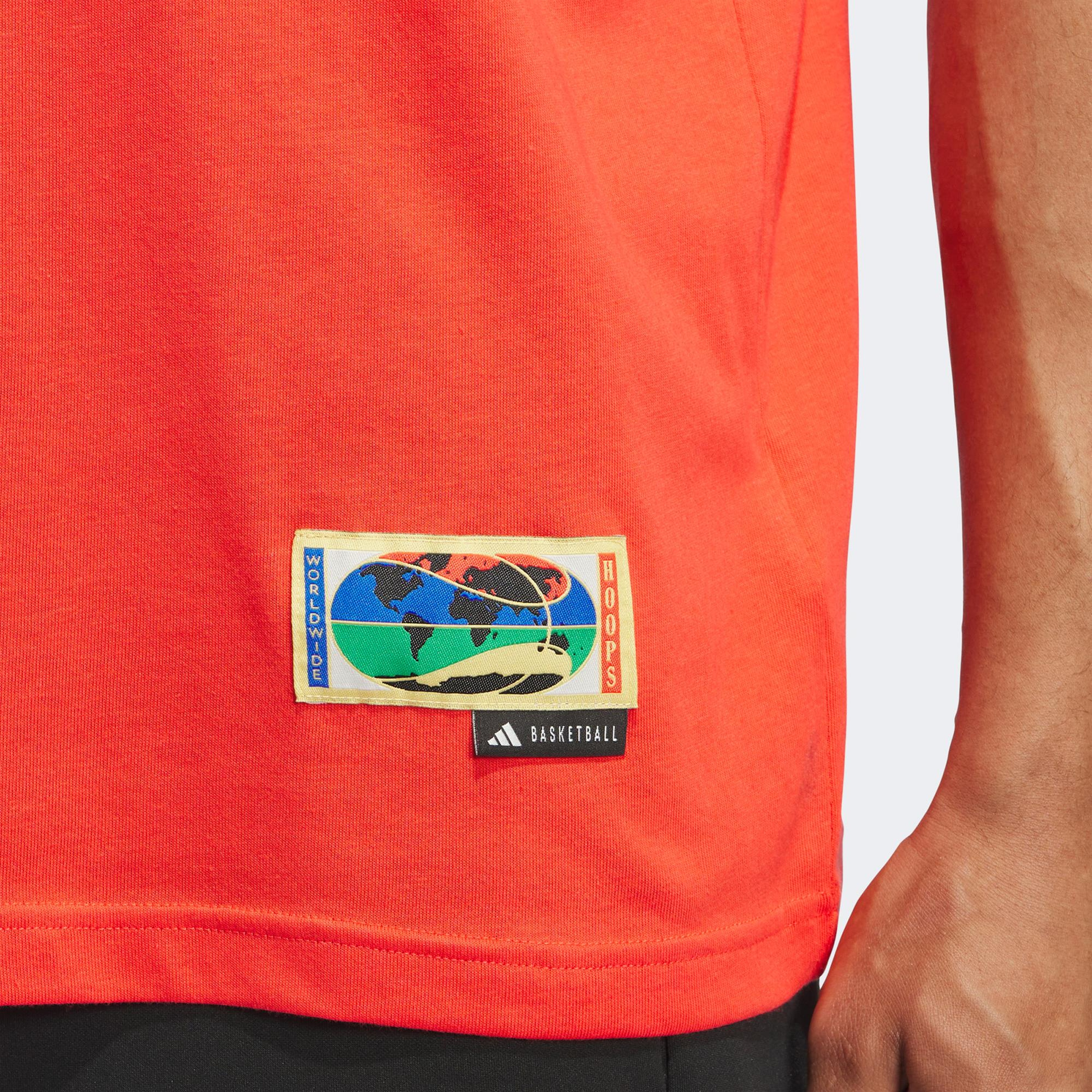 adidas WWH Logo Erkek Kırmızı Günlük T-Shirt