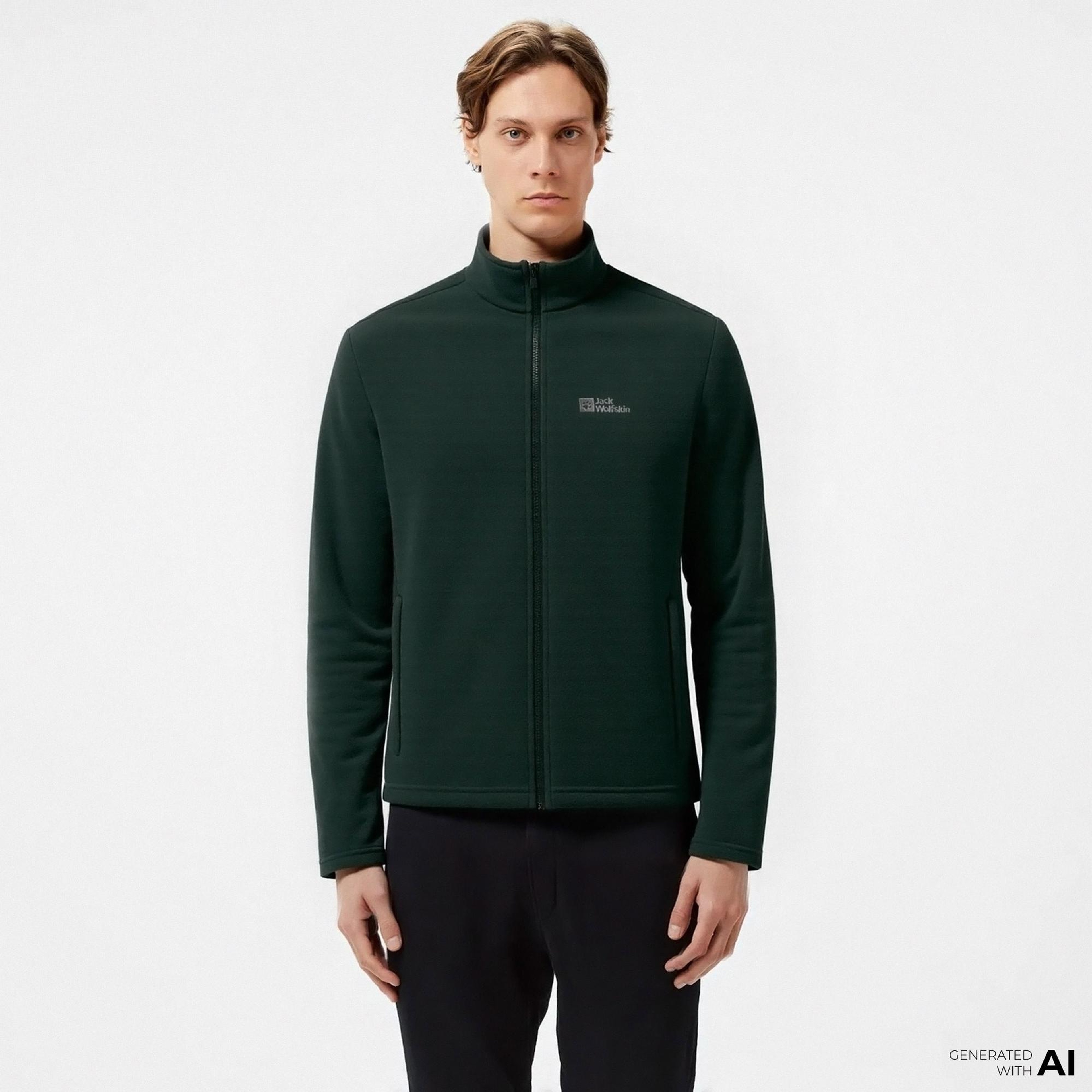 Jack Wolfskin Winterstein Erkek Yeşil Outdoor Polar