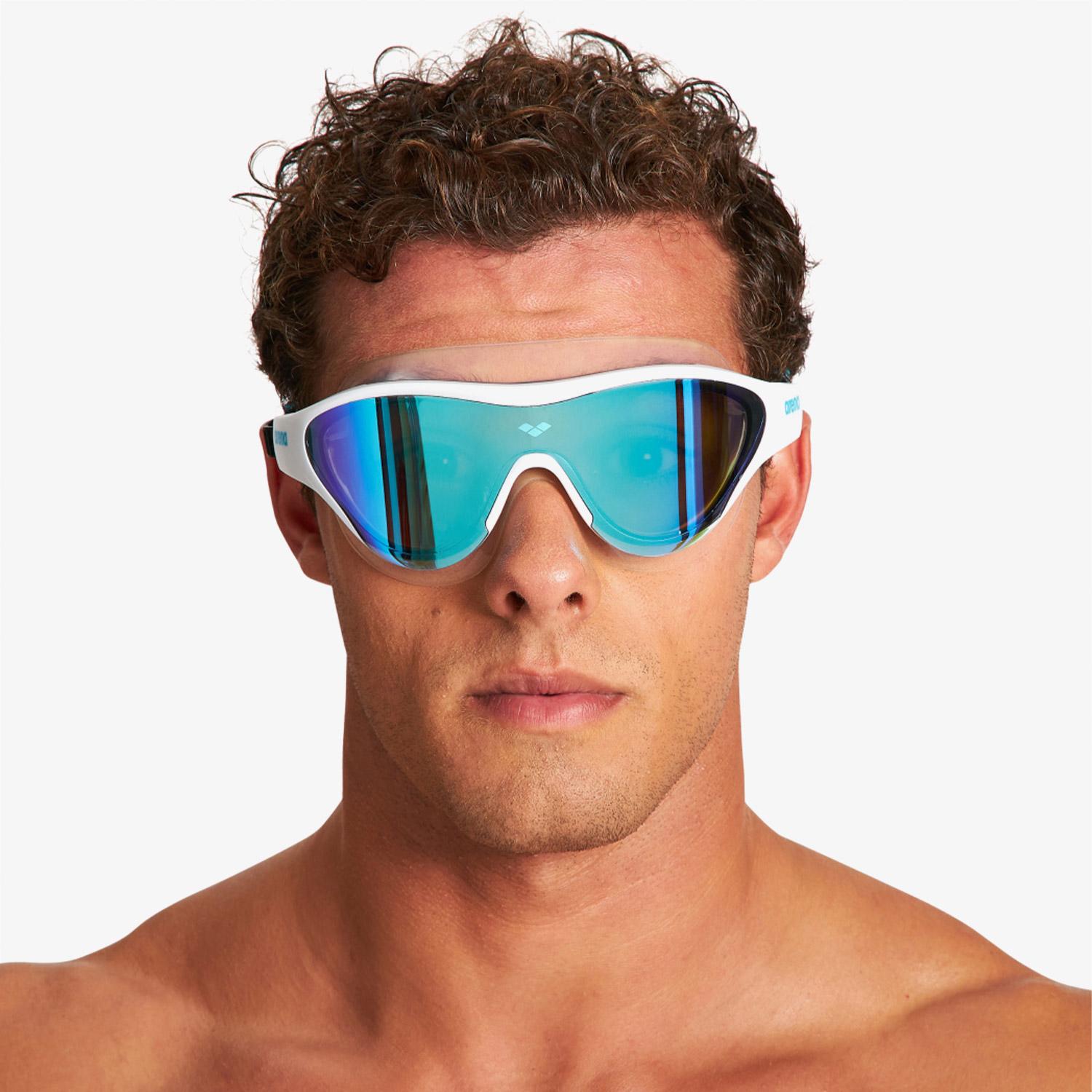 Arena The One Mask Unisex  Aynalı Mavi Antrenman Gözlüğü