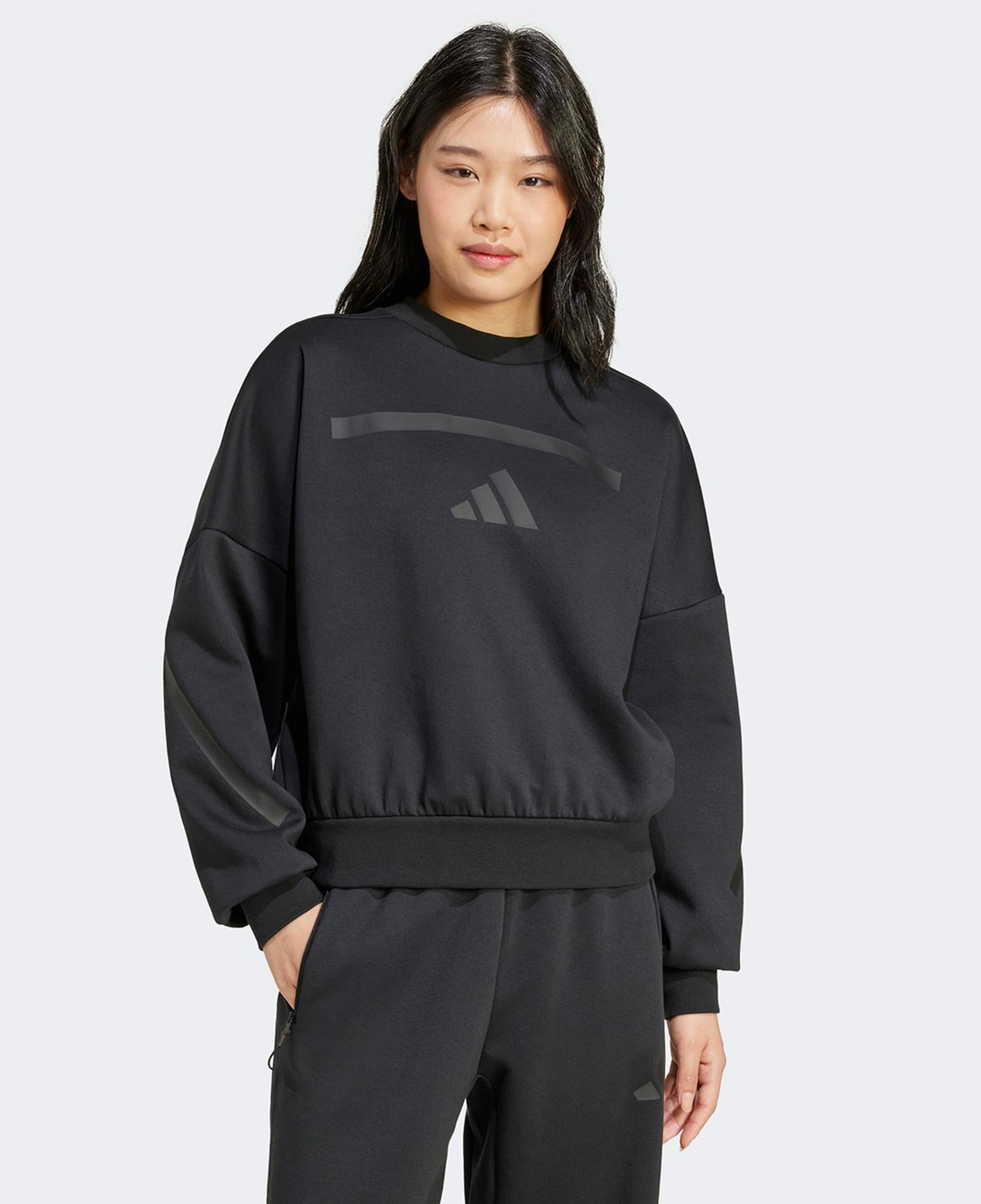 adidas Z.N.E. Kadın Siyah Günlük Sweatshirt