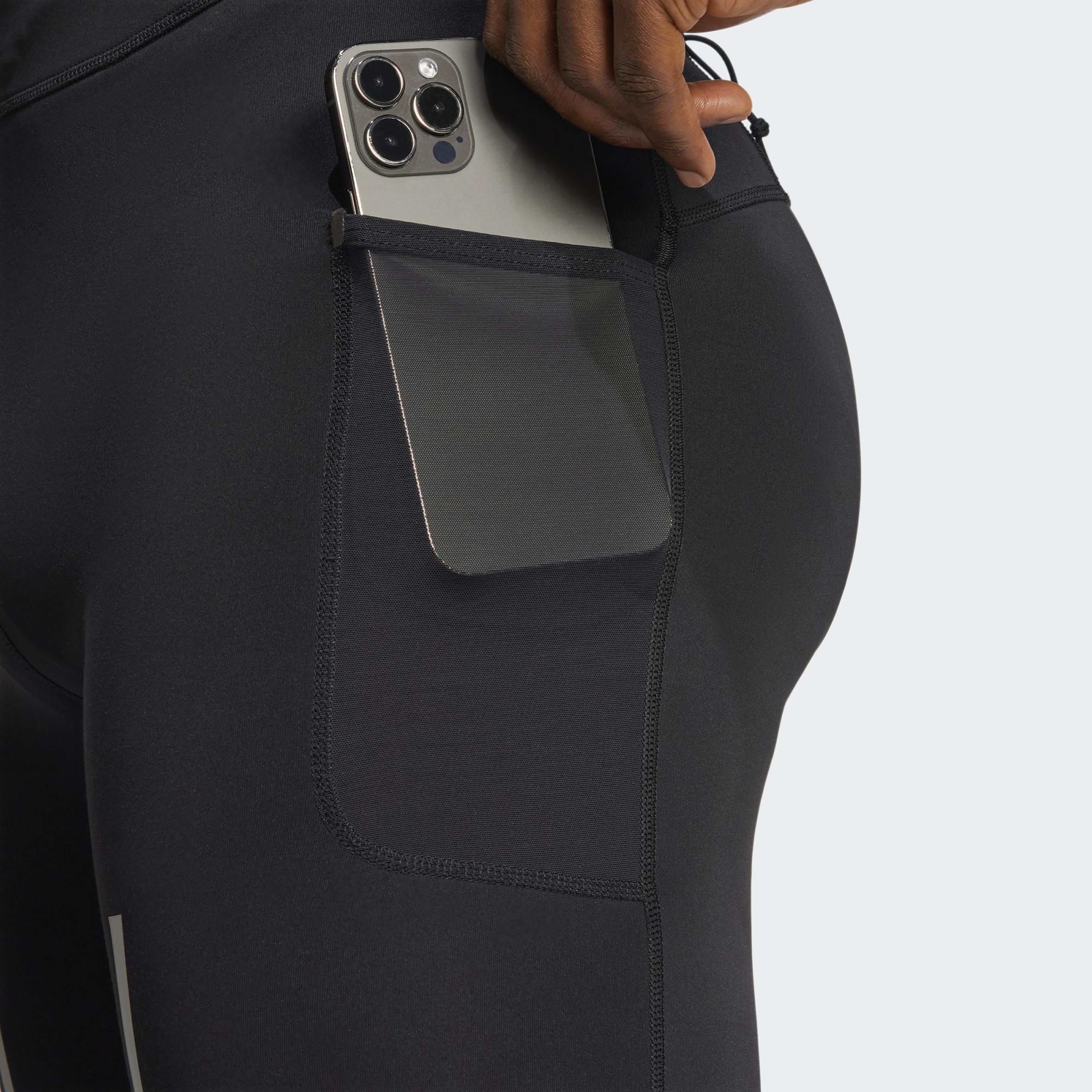 adidas Ultimate Hi Vis Erkek Siyah Koşu Taytı