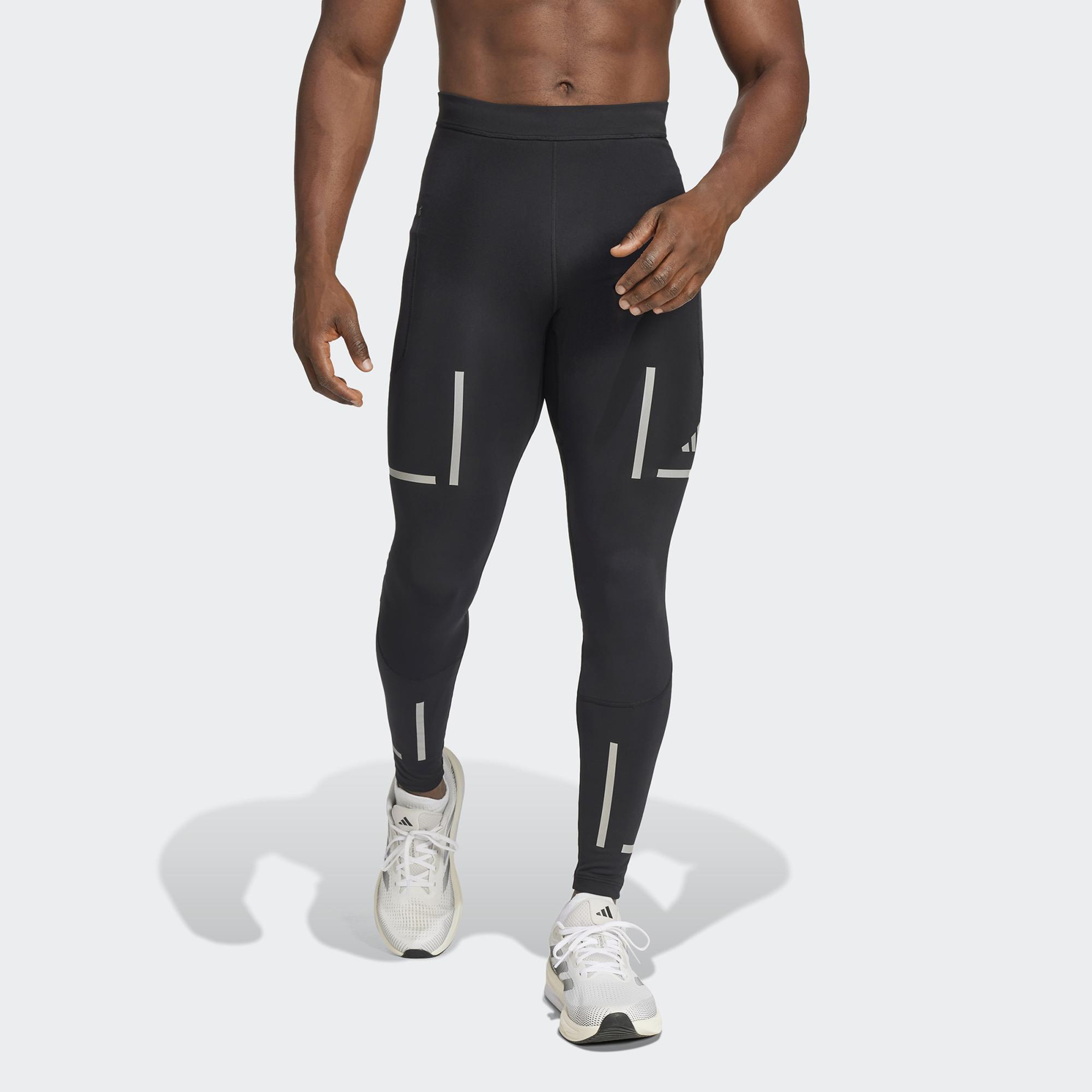 adidas Ultimate Hi Vis Erkek Siyah Koşu Taytı