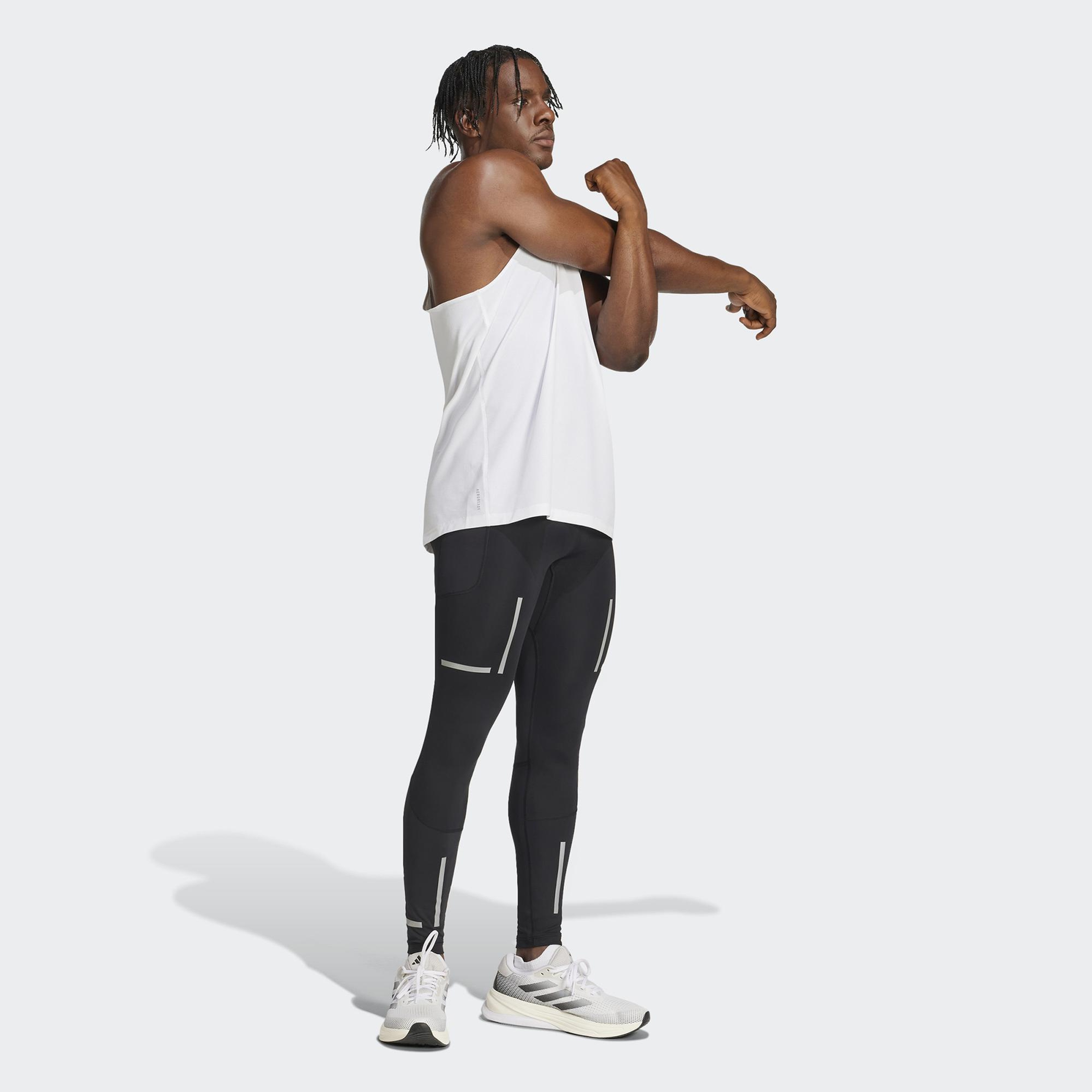 adidas Ultimate Hi Vis Erkek Siyah Koşu Taytı