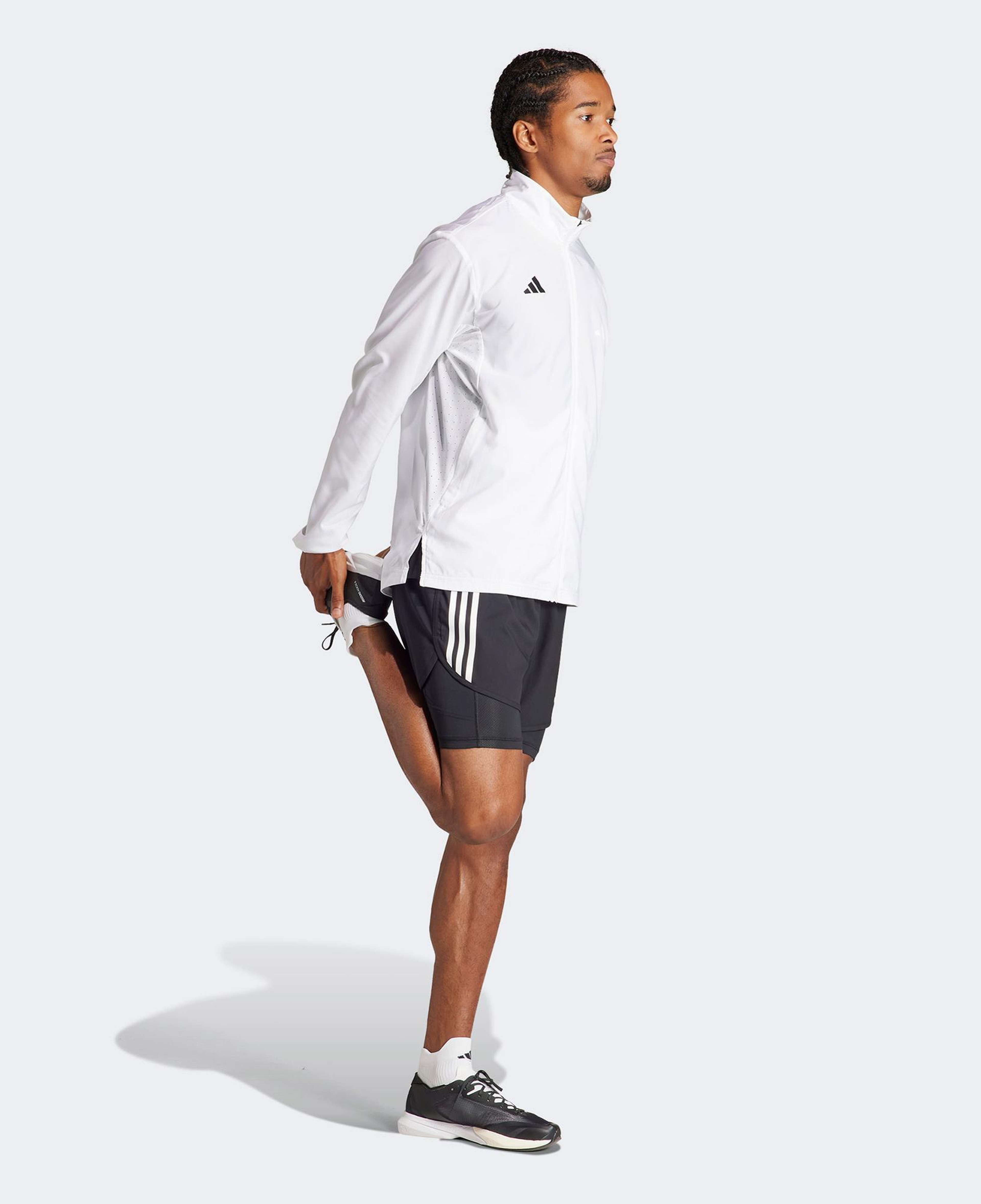 adidas Adizero Essentials Erkek Beyaz Koşu Rüzgarlık