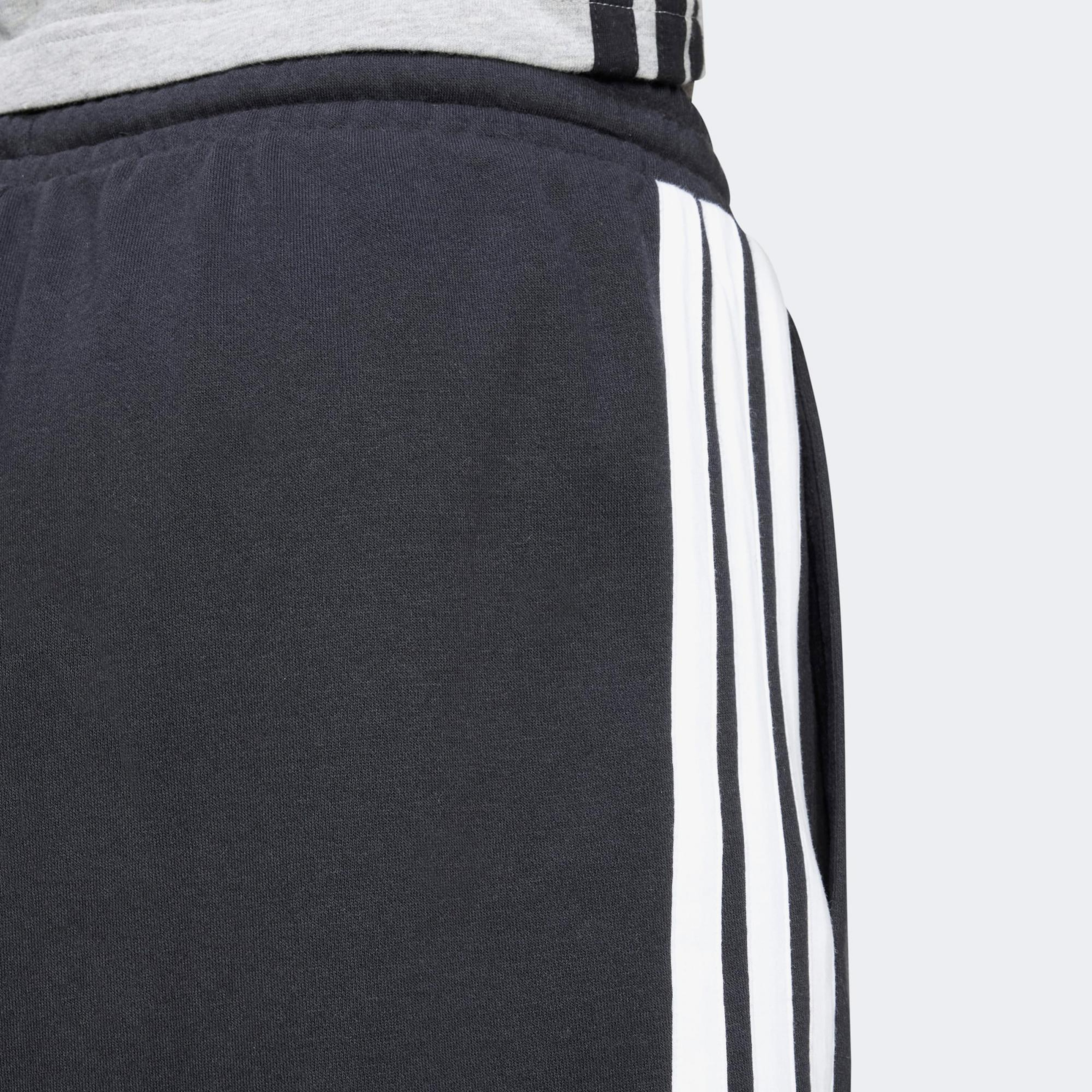 adidas Essential 3 Stripes French Terry Erkek Siyah Şort