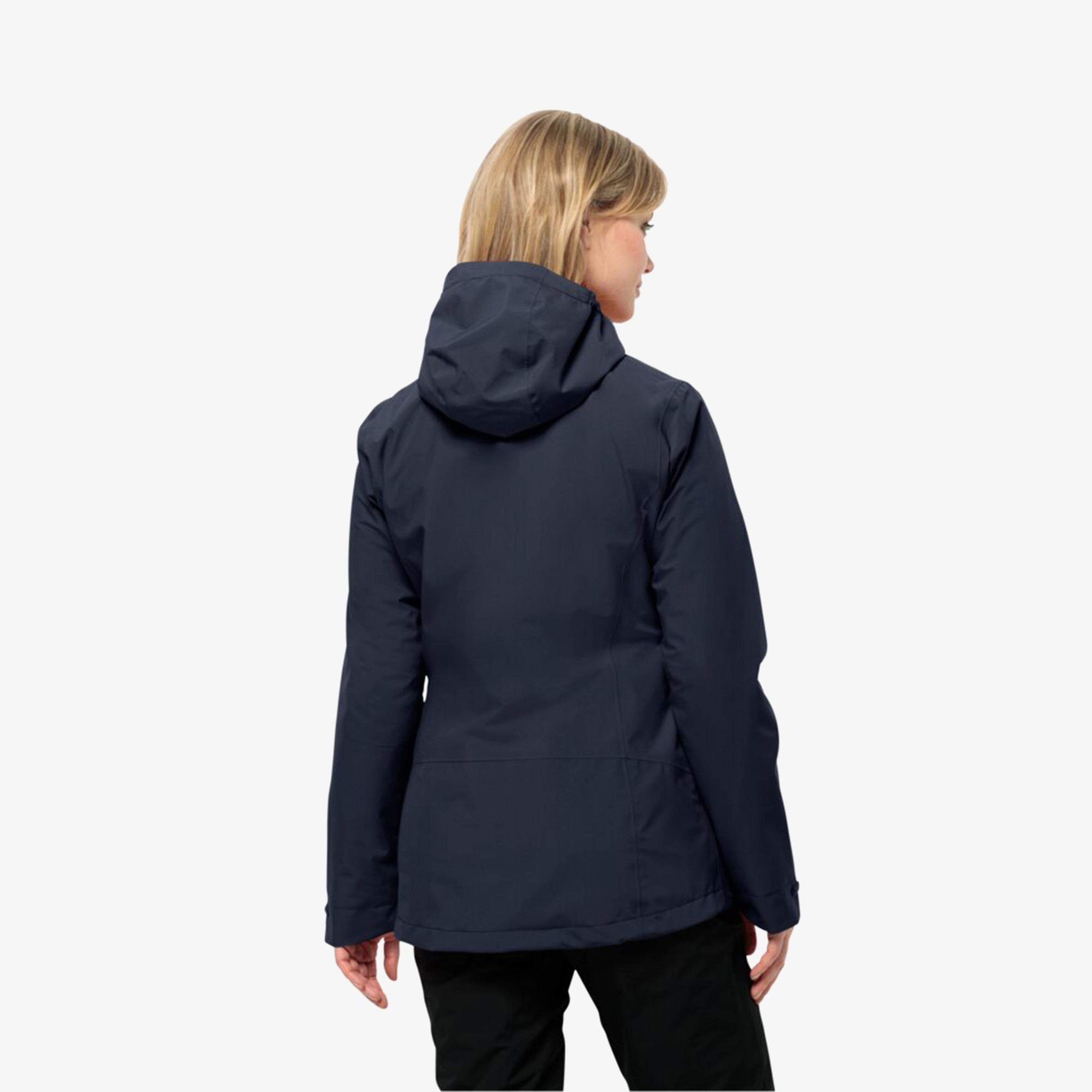 Jack Wolfskin Moonrise 3in1 Kadın Lacivert Outdoor Ceket