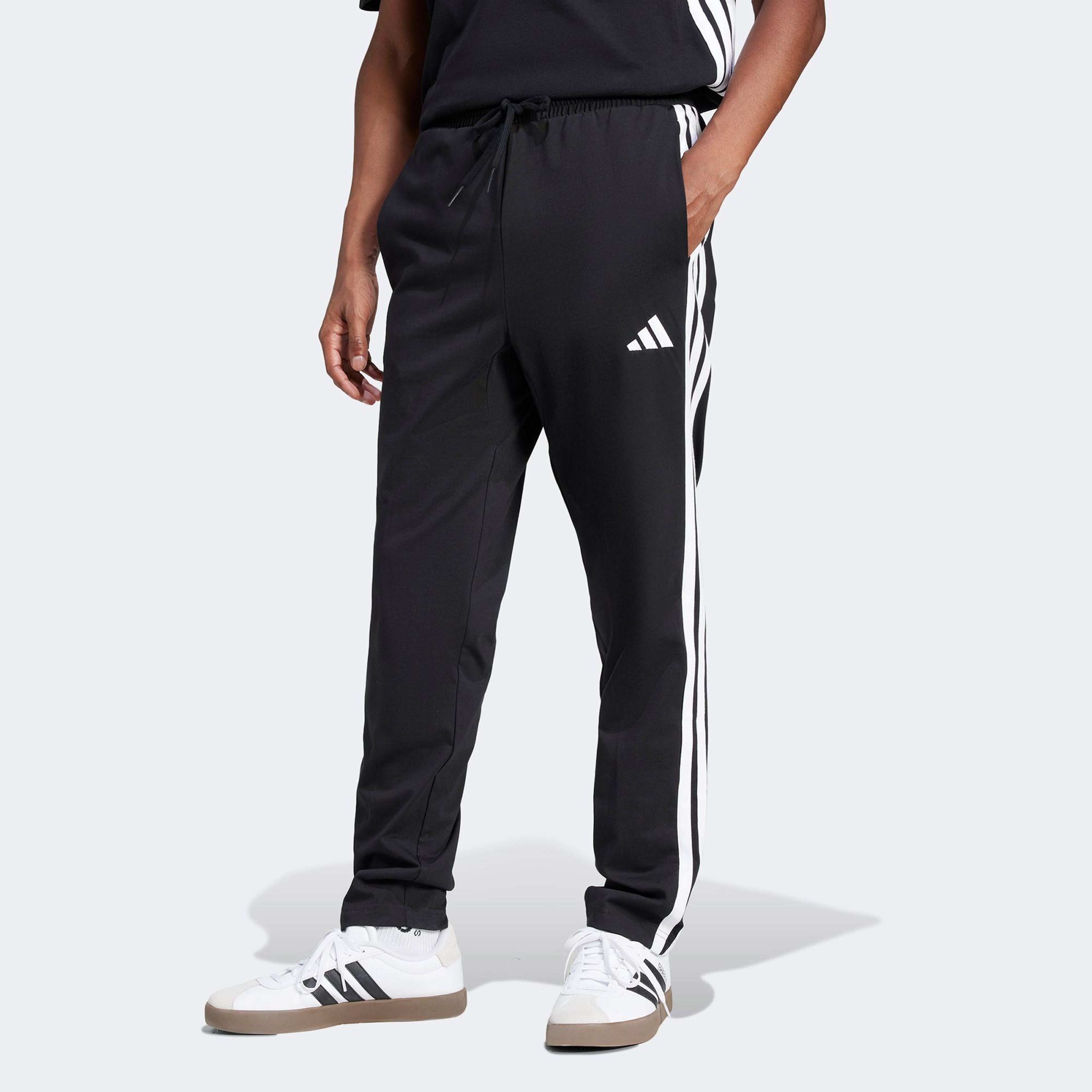 adidas Essentials 3 Stripes Single Erkek Siyah Eşofman Altı