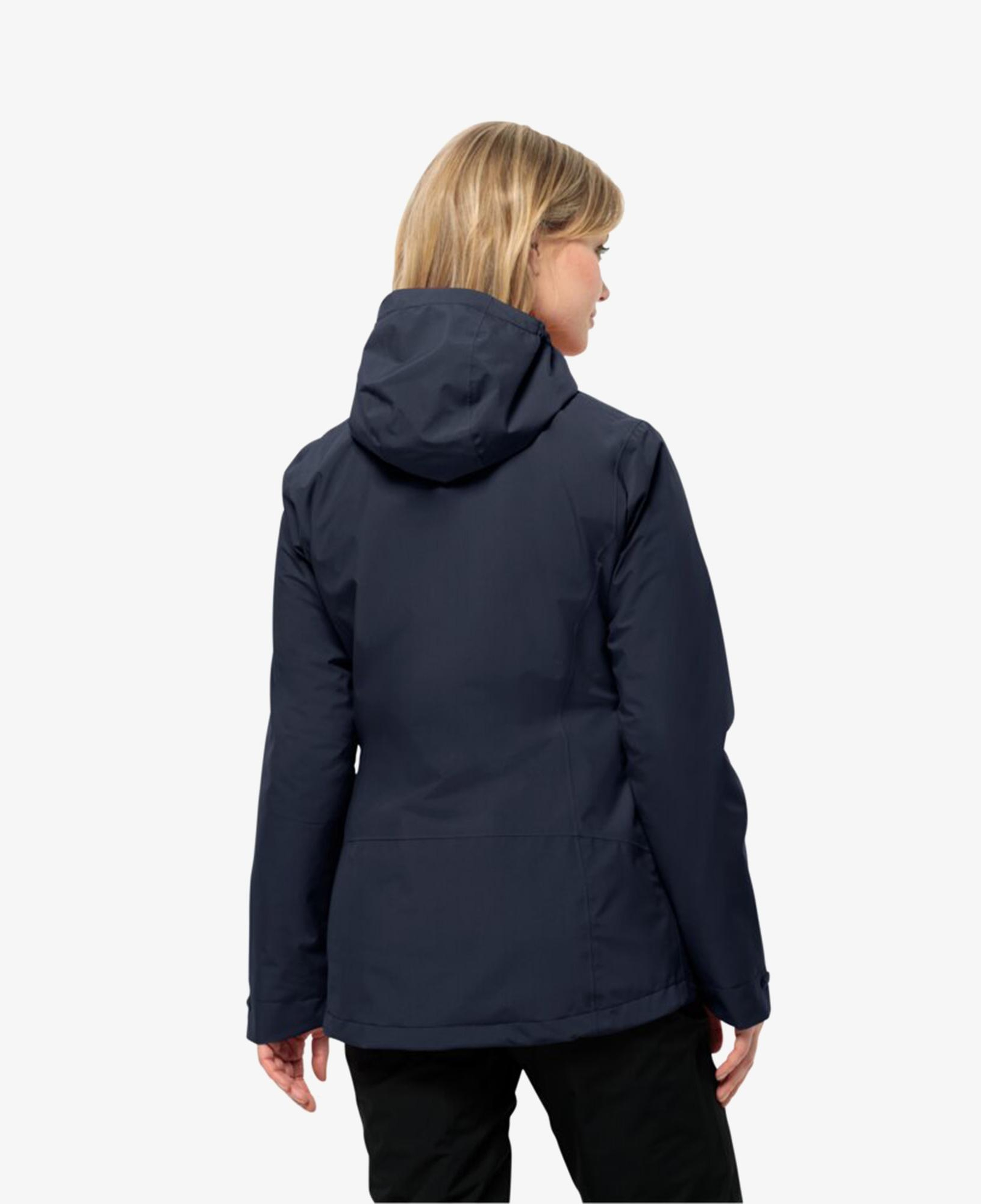 Jack Wolfskin Moonrise 3in1 Kadın Lacivert Outdoor Ceket