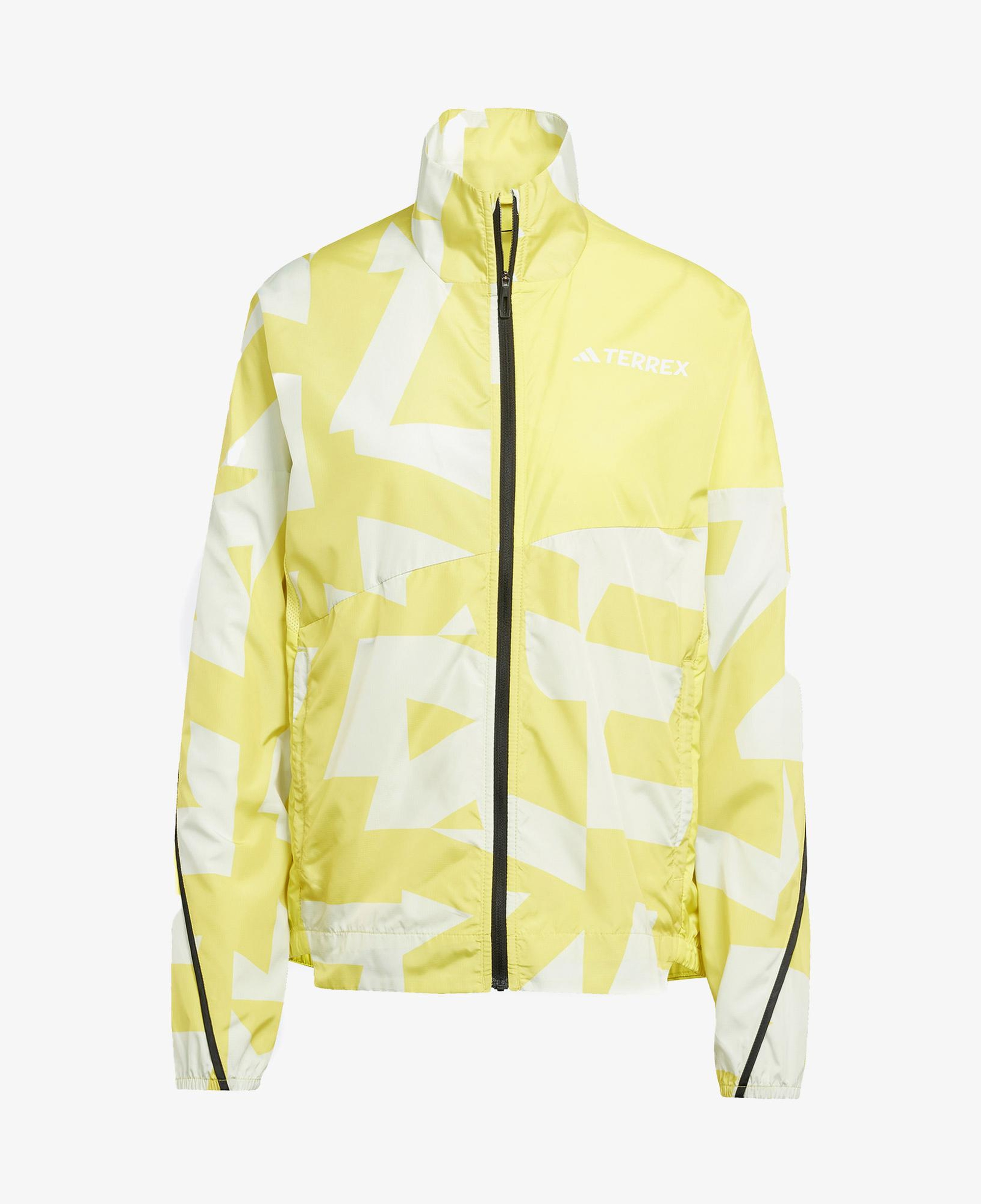 adidas Terrex Multi Printed Wind Kadın Sarı Ceket