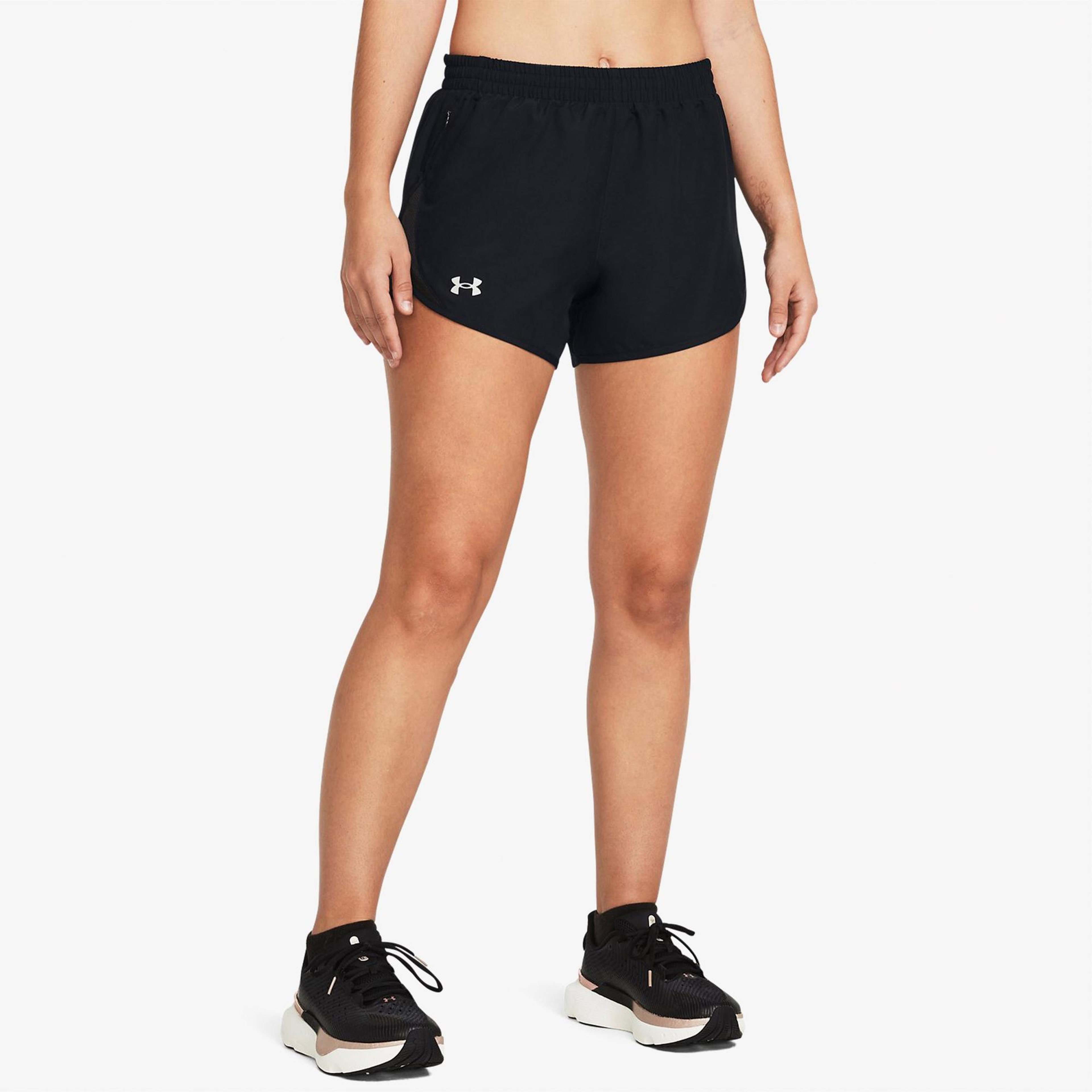Under Armour Fly By 3inch Kadın Siyah Koşu Şortu