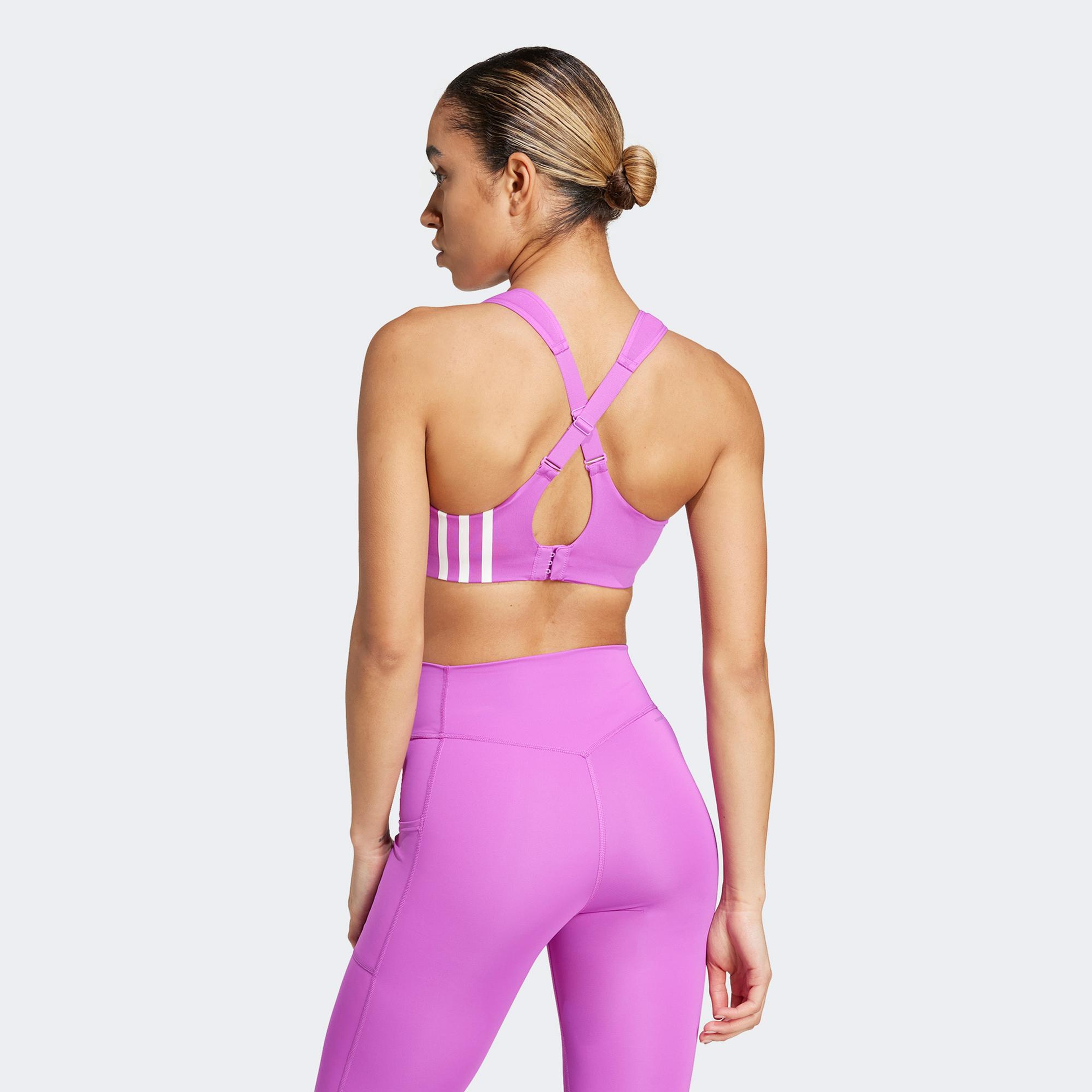 adidas TLRD Impact Kadın Mor Antrenman Bra
