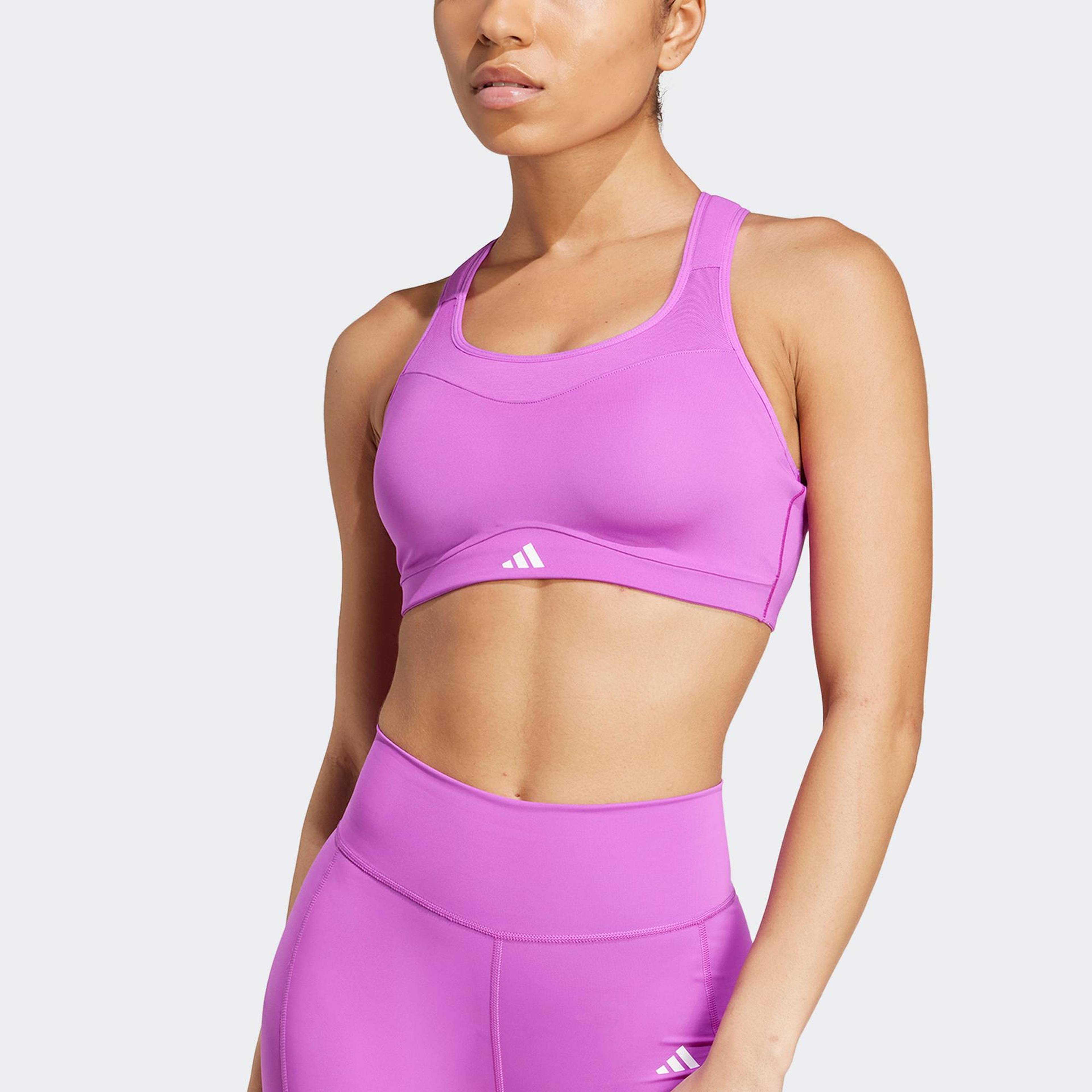 adidas TLRD Impact Kadın Mor Antrenman Bra