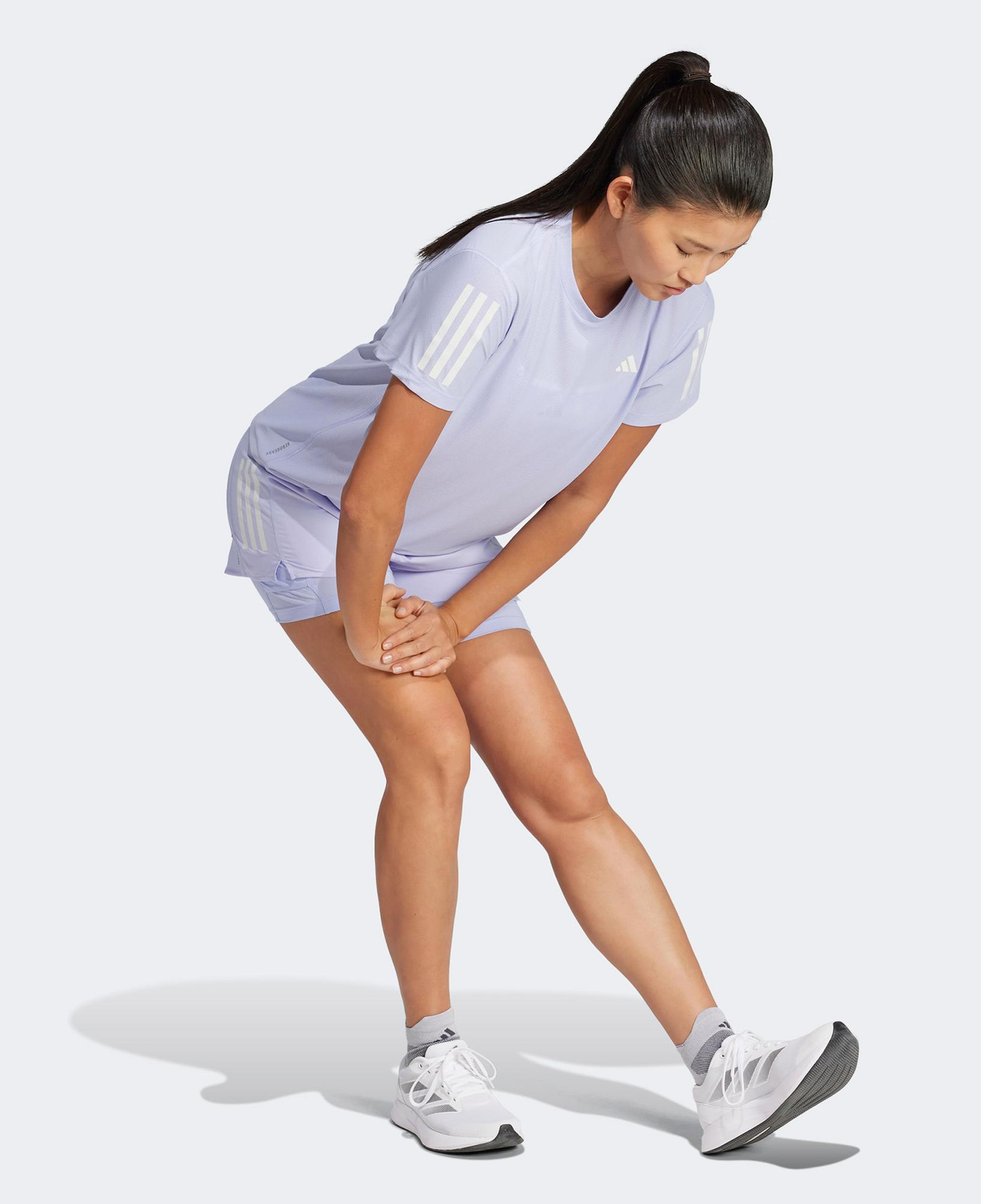 adidas Own The Run Kadın Mor Koşu T-Shirt