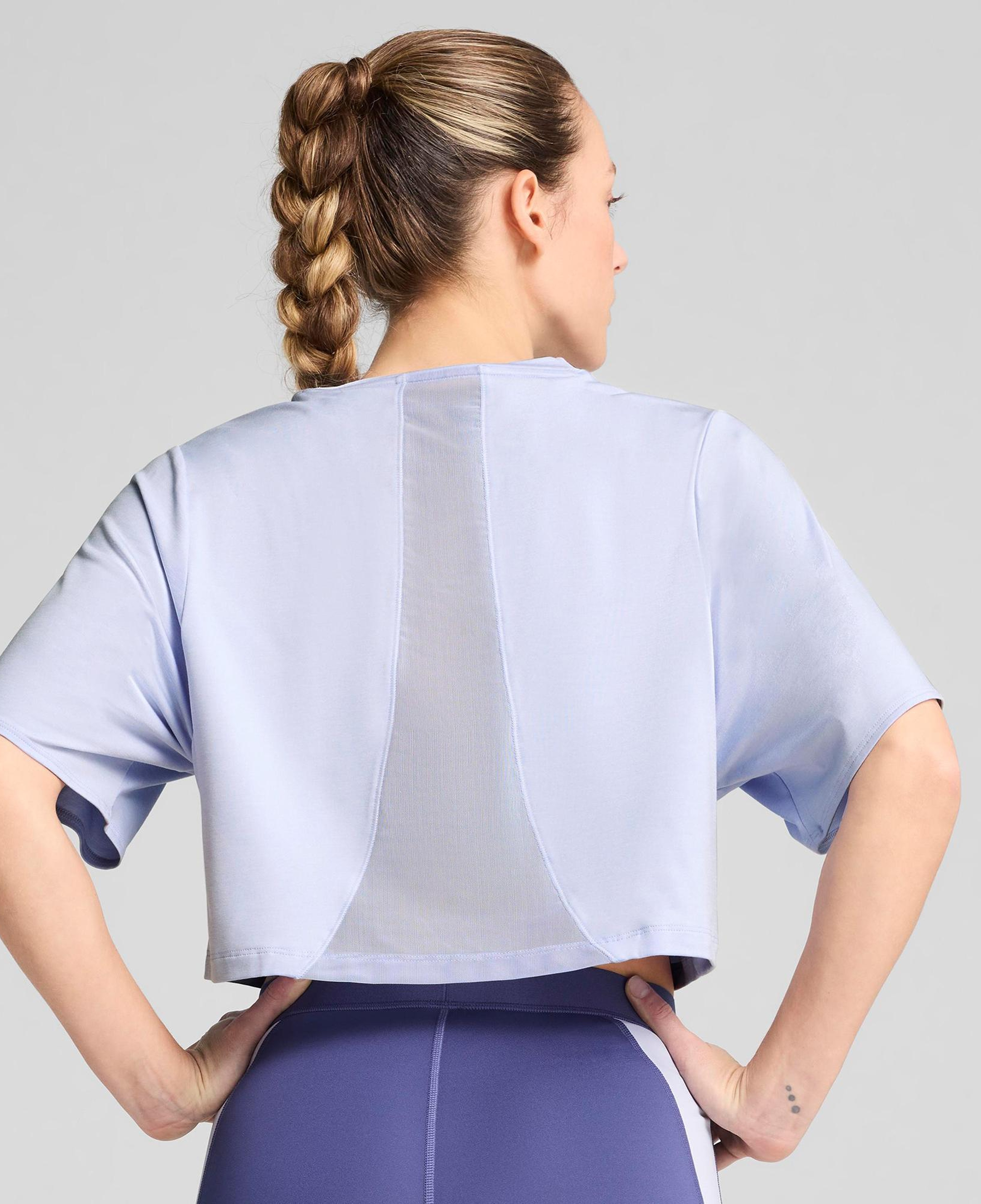 Puma Cloudspun Mesh Kadın Mavi Antrenman T-Shirt