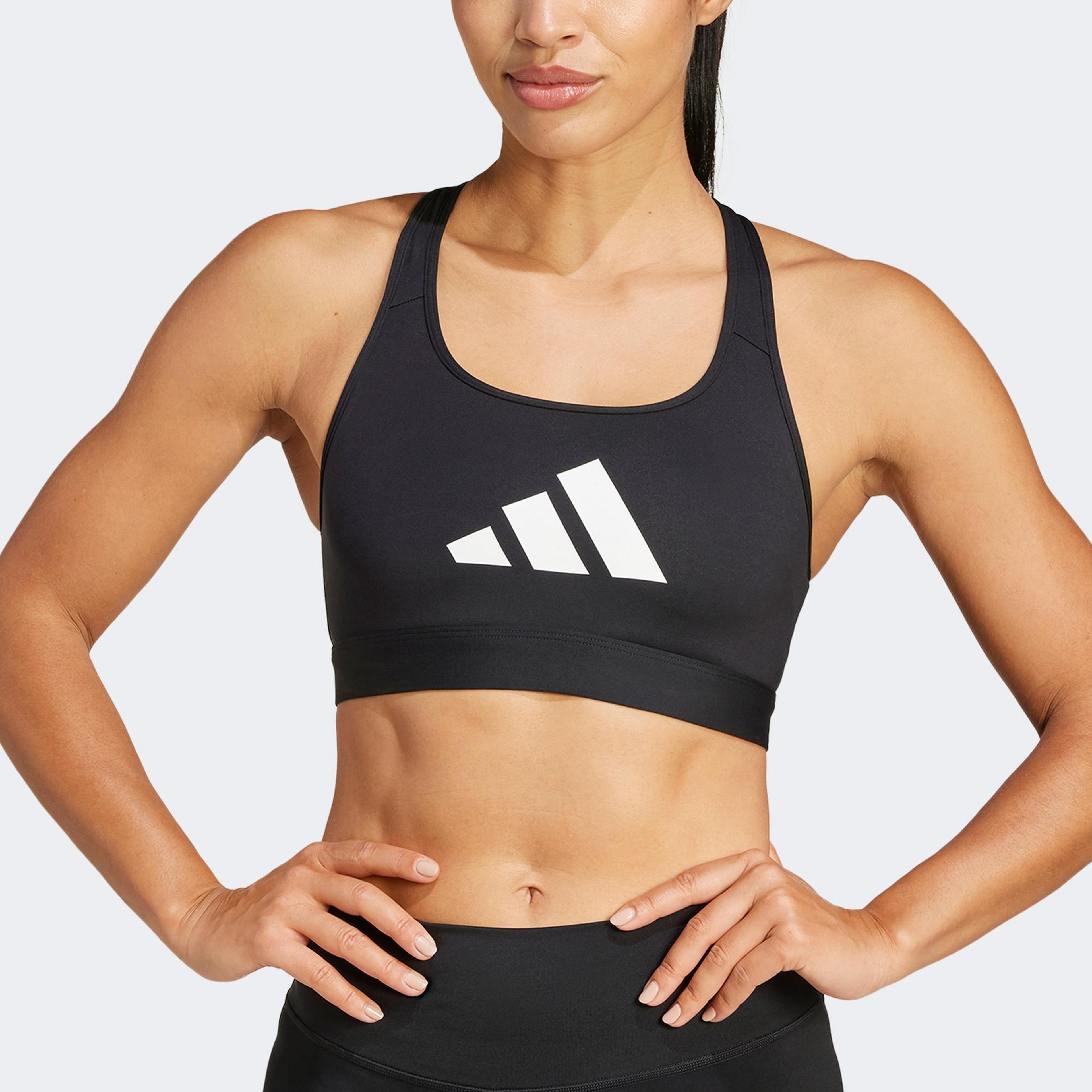 adidas Powerreact Graphic Kadın Siyah Antrenman Bra