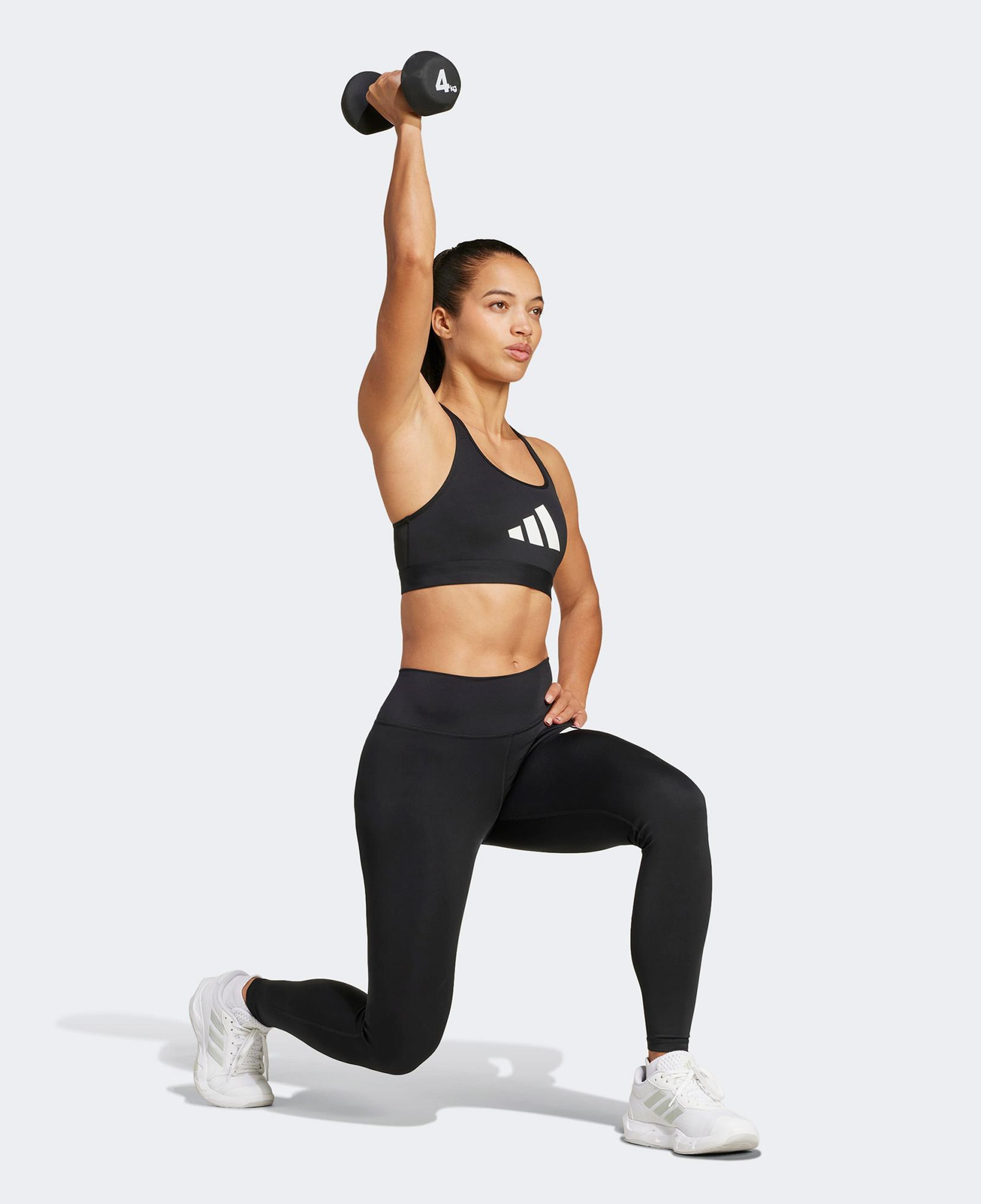 adidas Powerreact Graphic Kadın Siyah Antrenman Bra