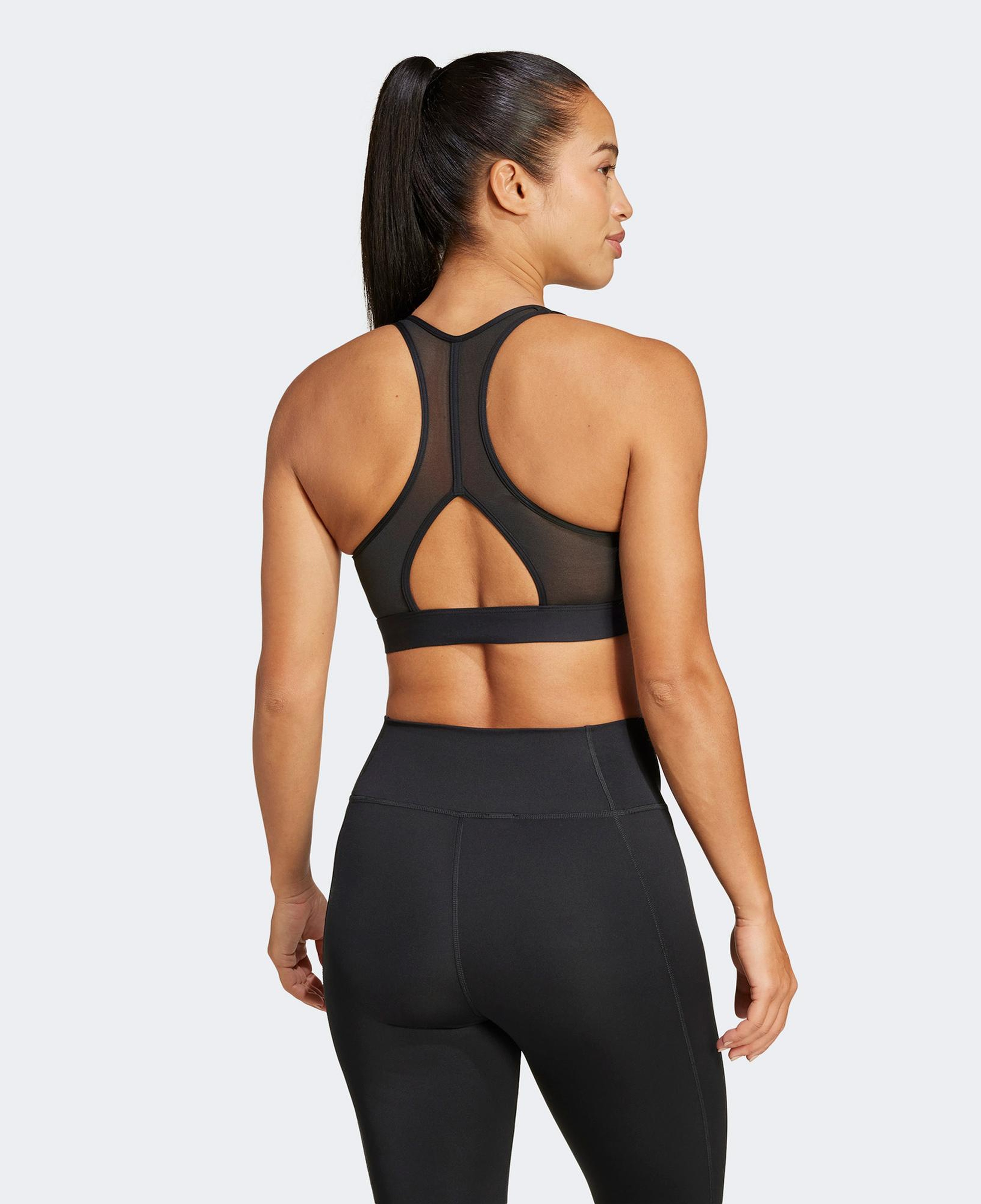 adidas Powerreact Graphic Kadın Siyah Antrenman Bra