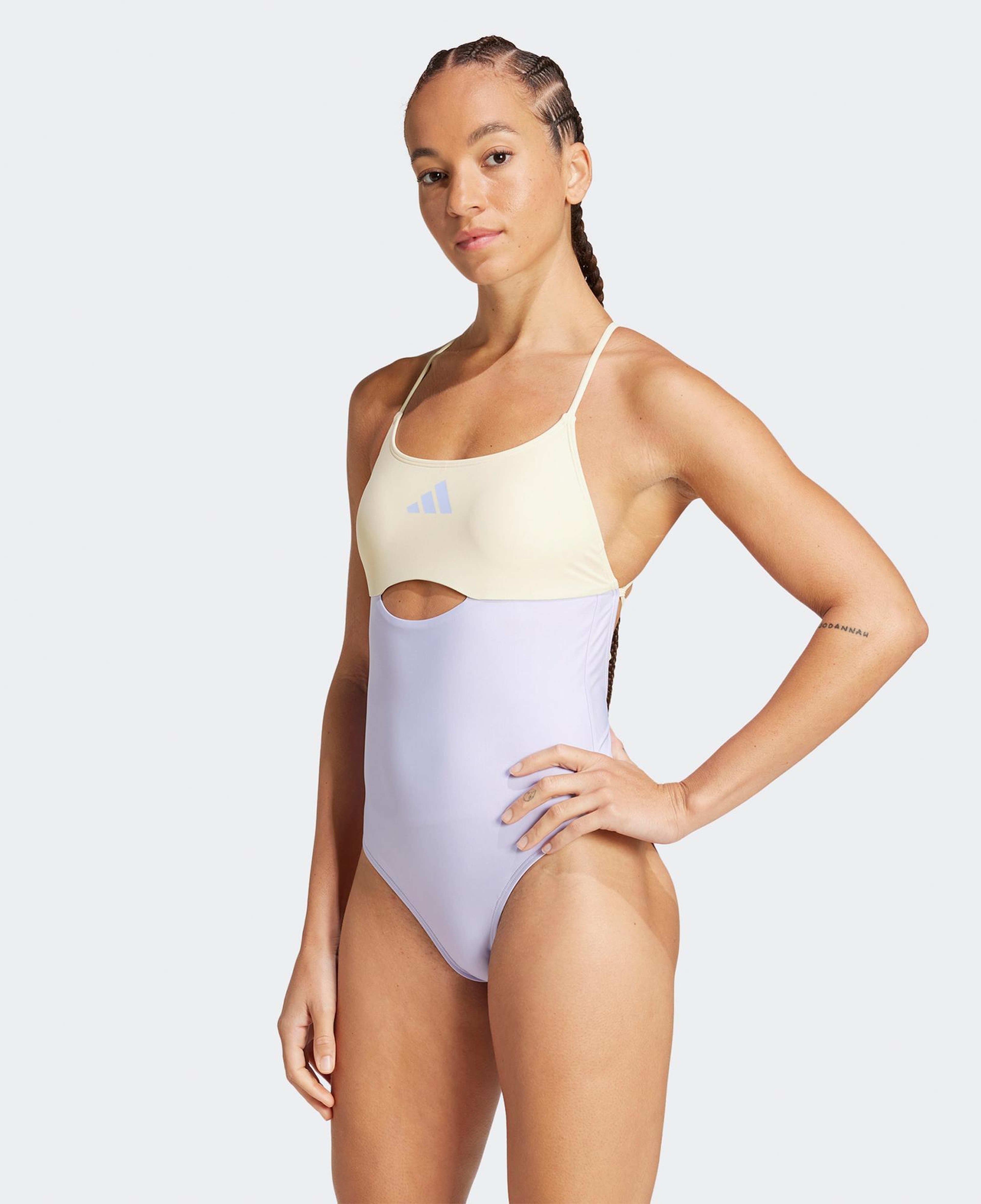 adidas X Back Cb Suit Kadın Mor Mayo