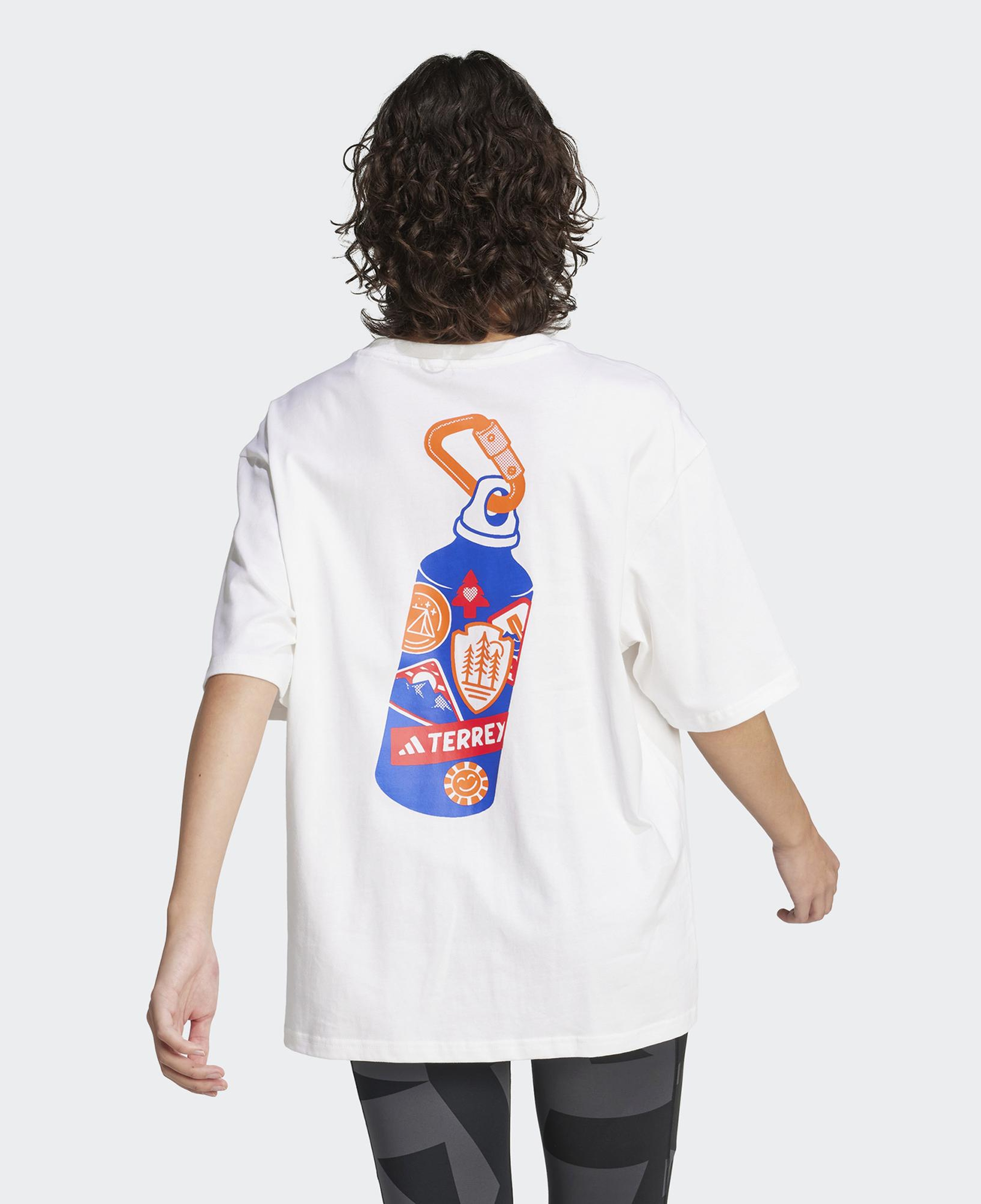 adidas Terrex Back Graphic Kadın Beyaz T-Shirt