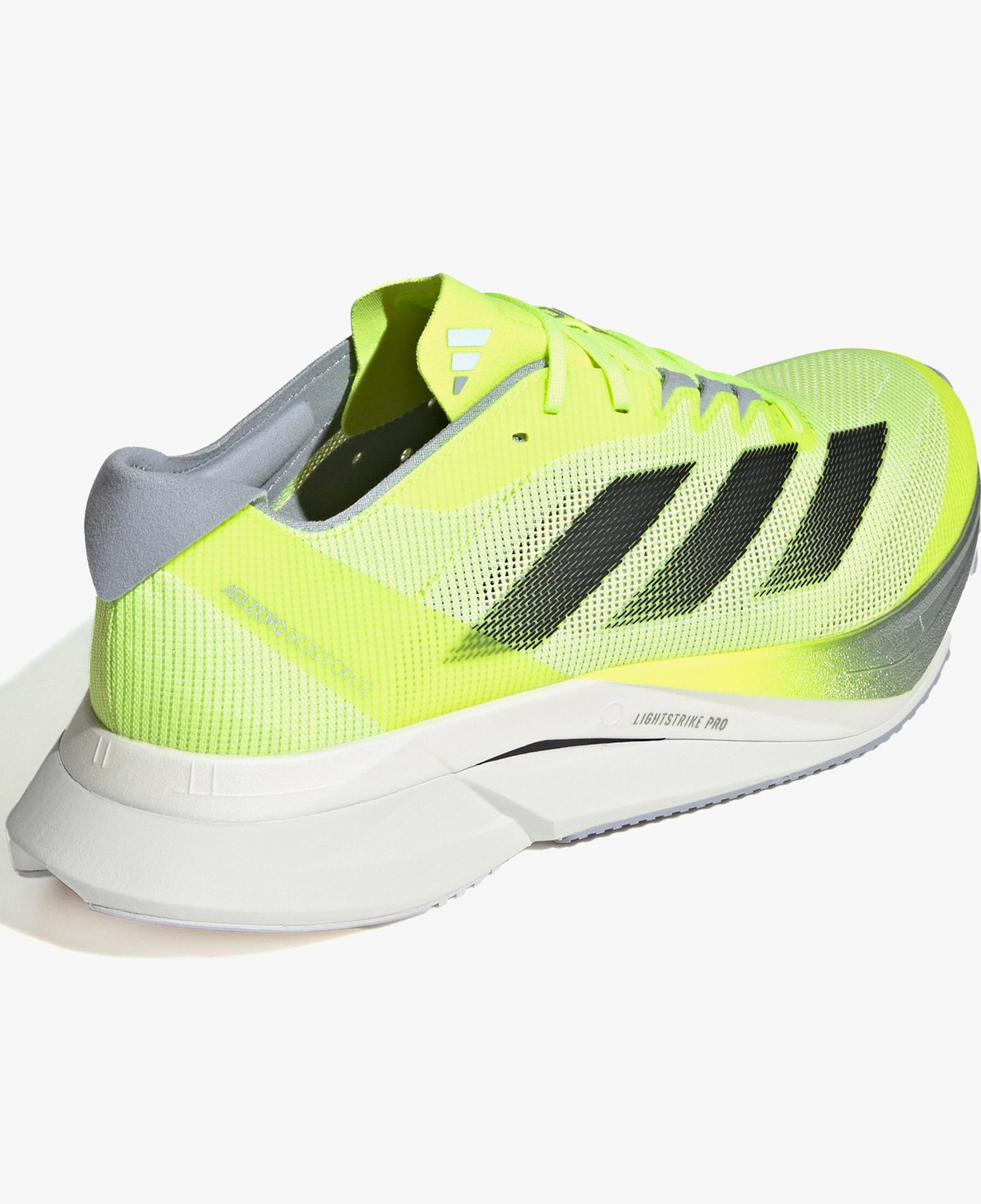 adidas Adizero Boston 12 Erkek Yeşil Koşu Ayakkabısı