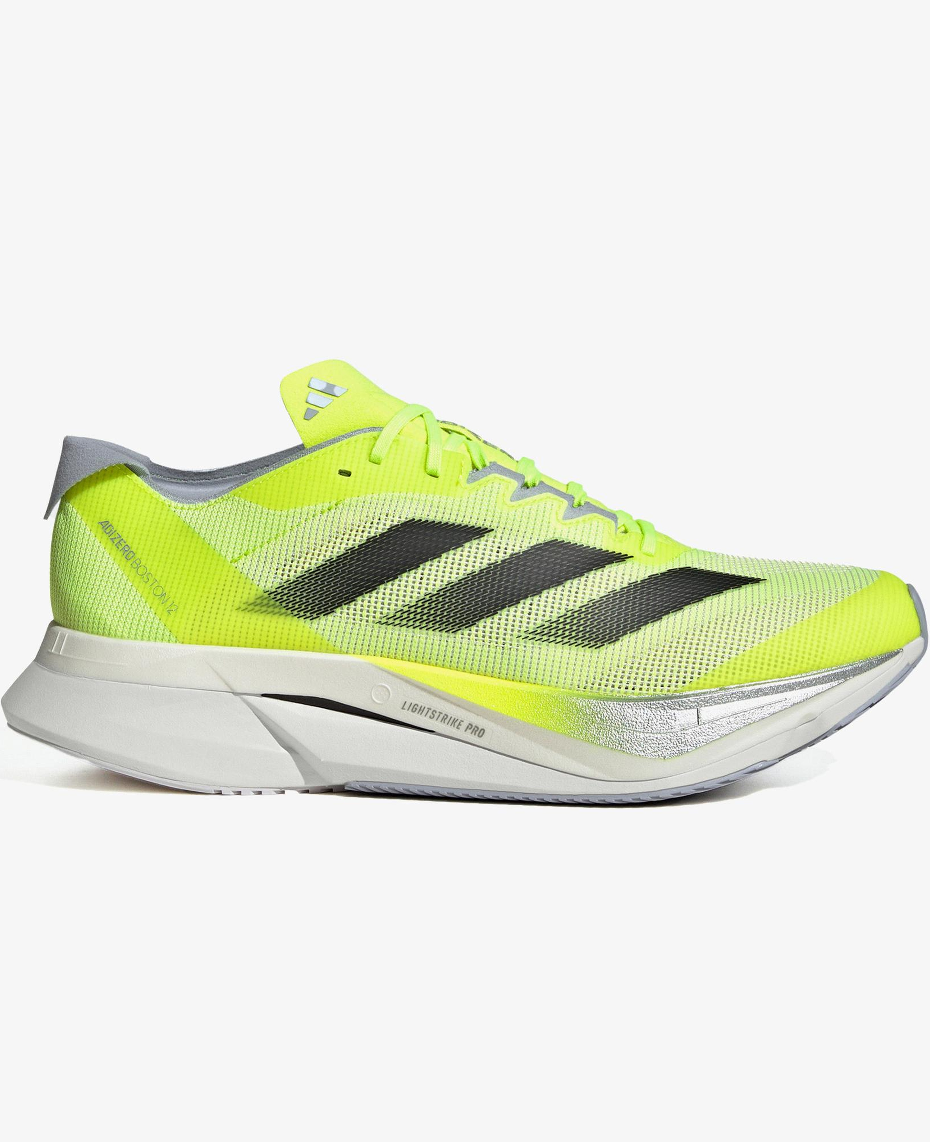 adidas Adizero Boston 12 Erkek Yeşil Koşu Ayakkabısı