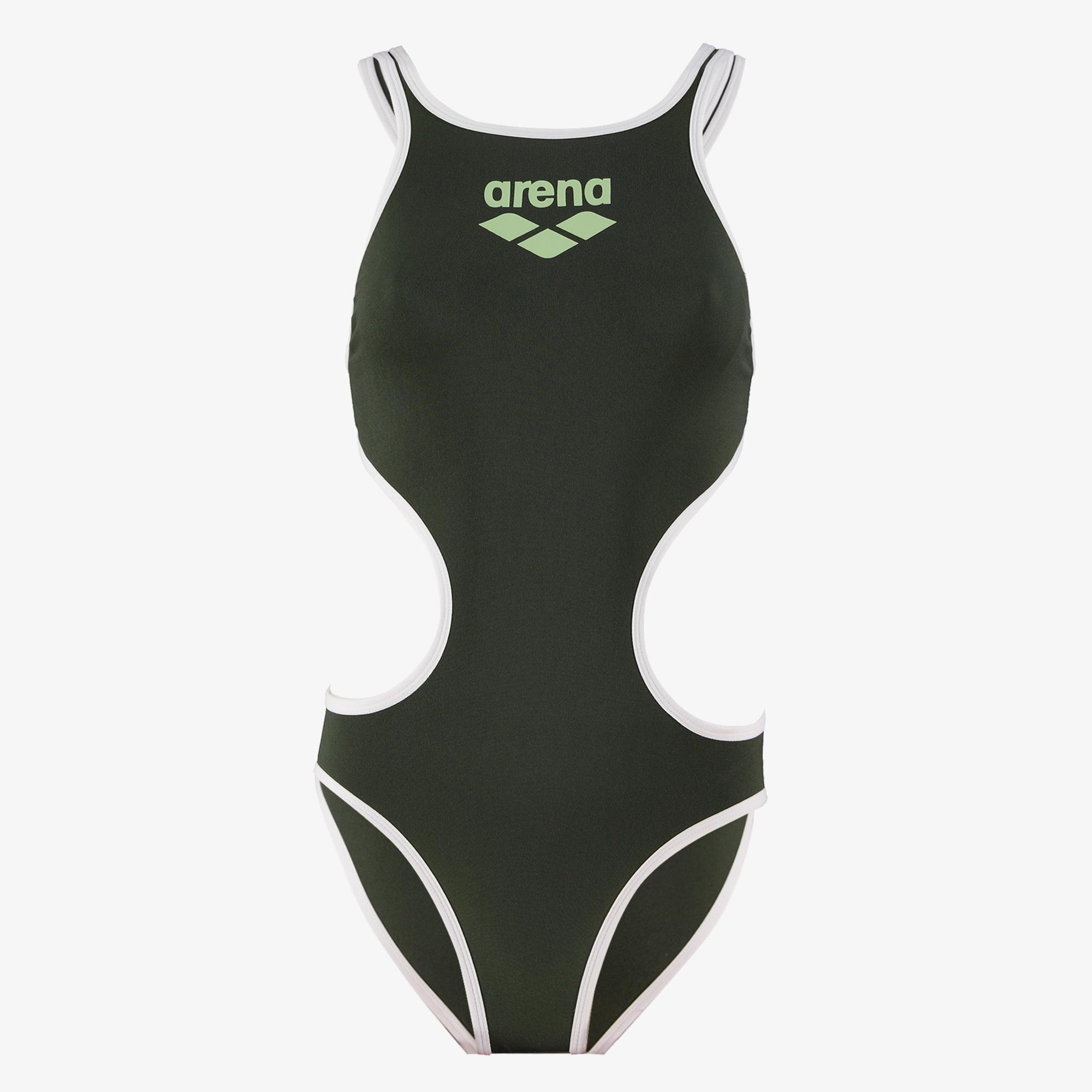 Arena One Biglogo One Piece Kadın Krem Mayo