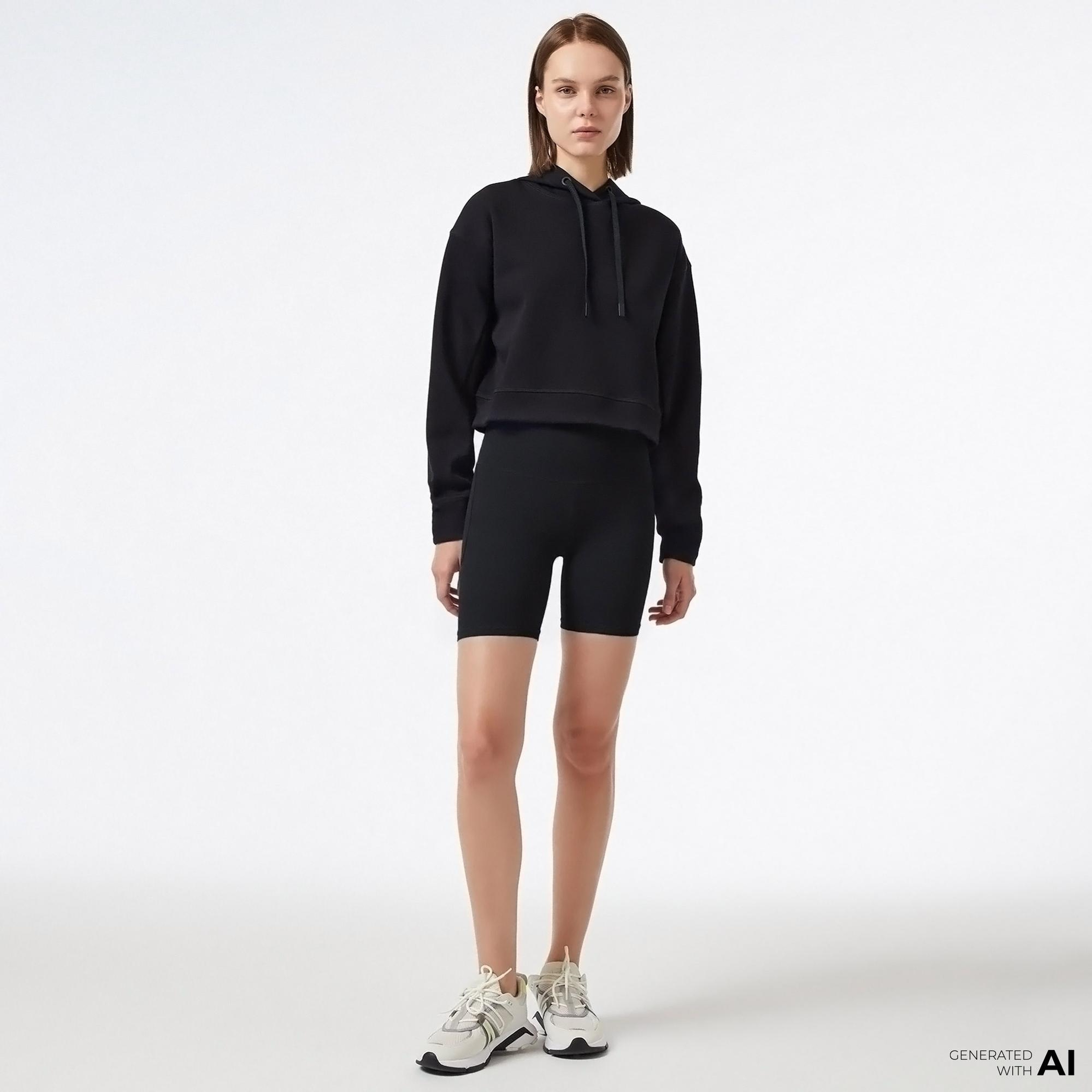 Under Armour Meridian 18 cm Kadın Siyah Tayt