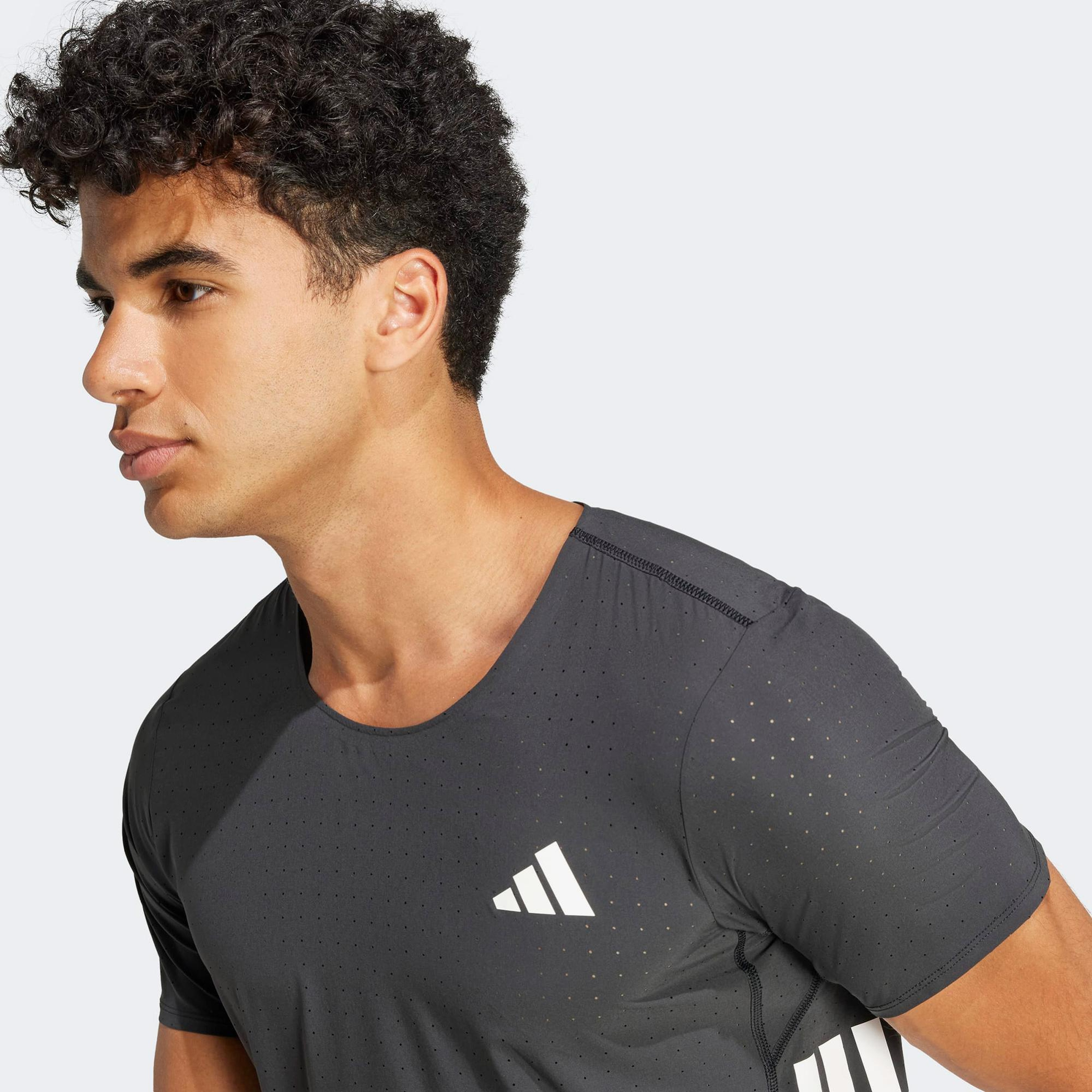 adidas Adizero Running Erkek Siyah Koşu T-Shirt