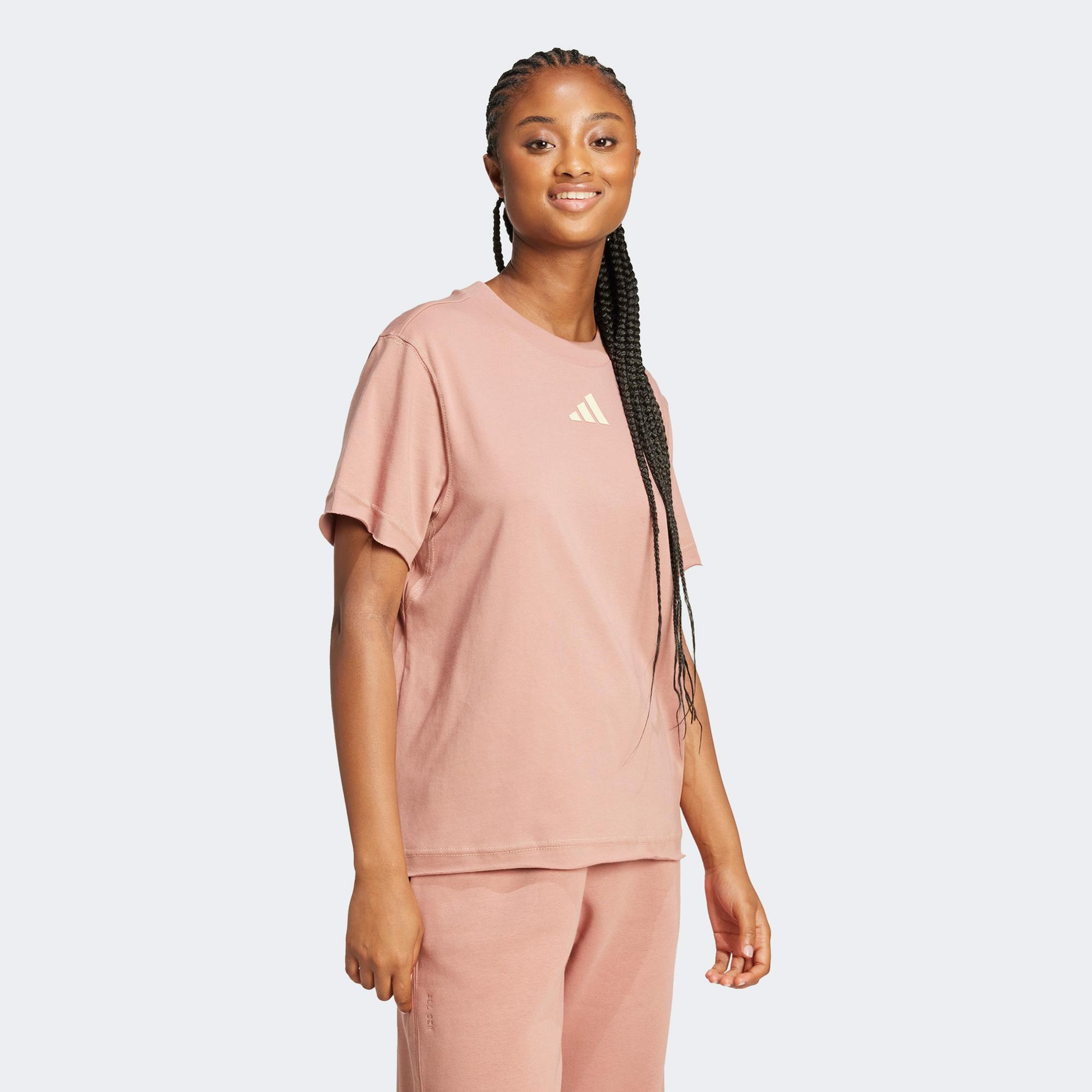 adidas All Szn Loose Graphic Kadın Pembe T-Shirt