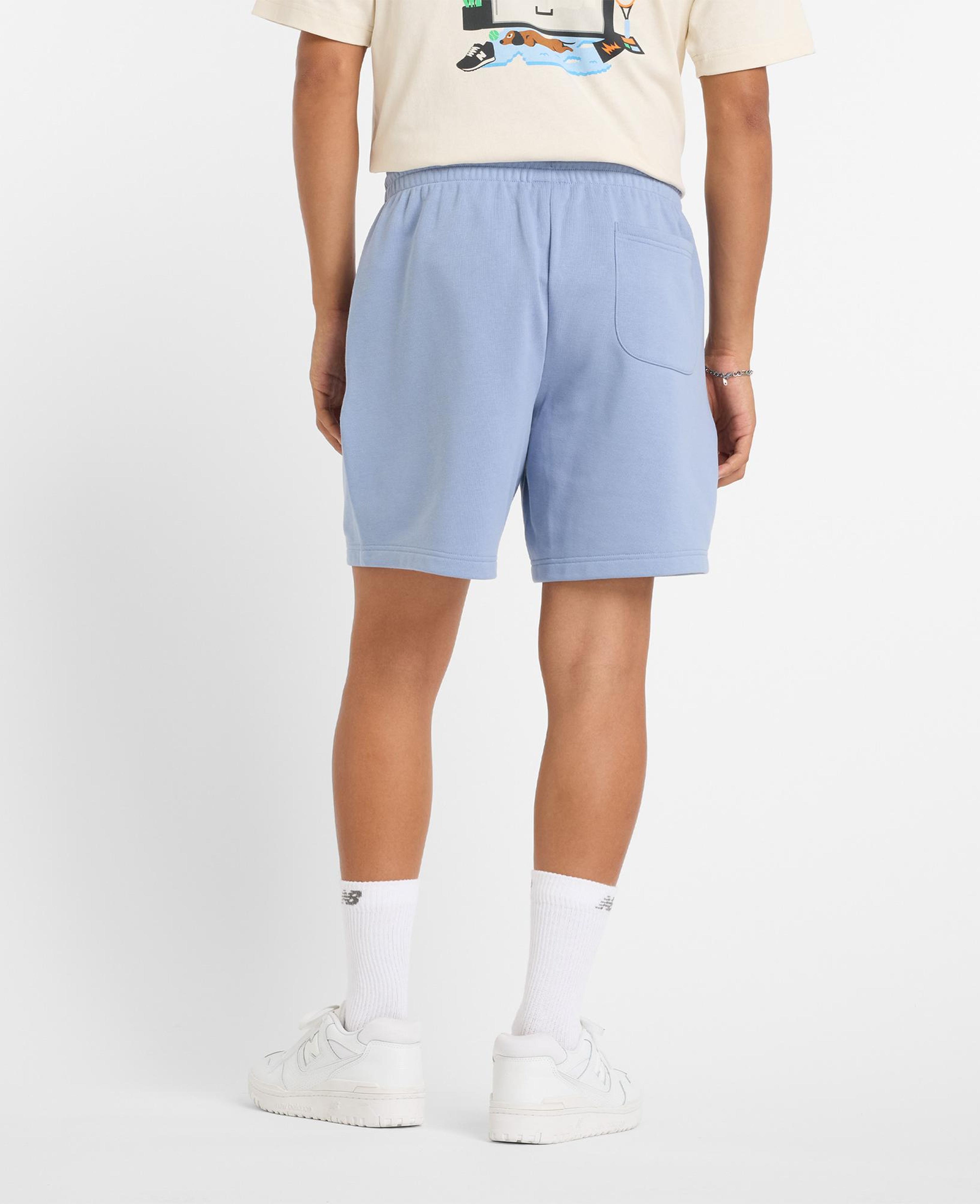 New Balance Sport Essentials French Terry 7" Erkek Mavi Şort